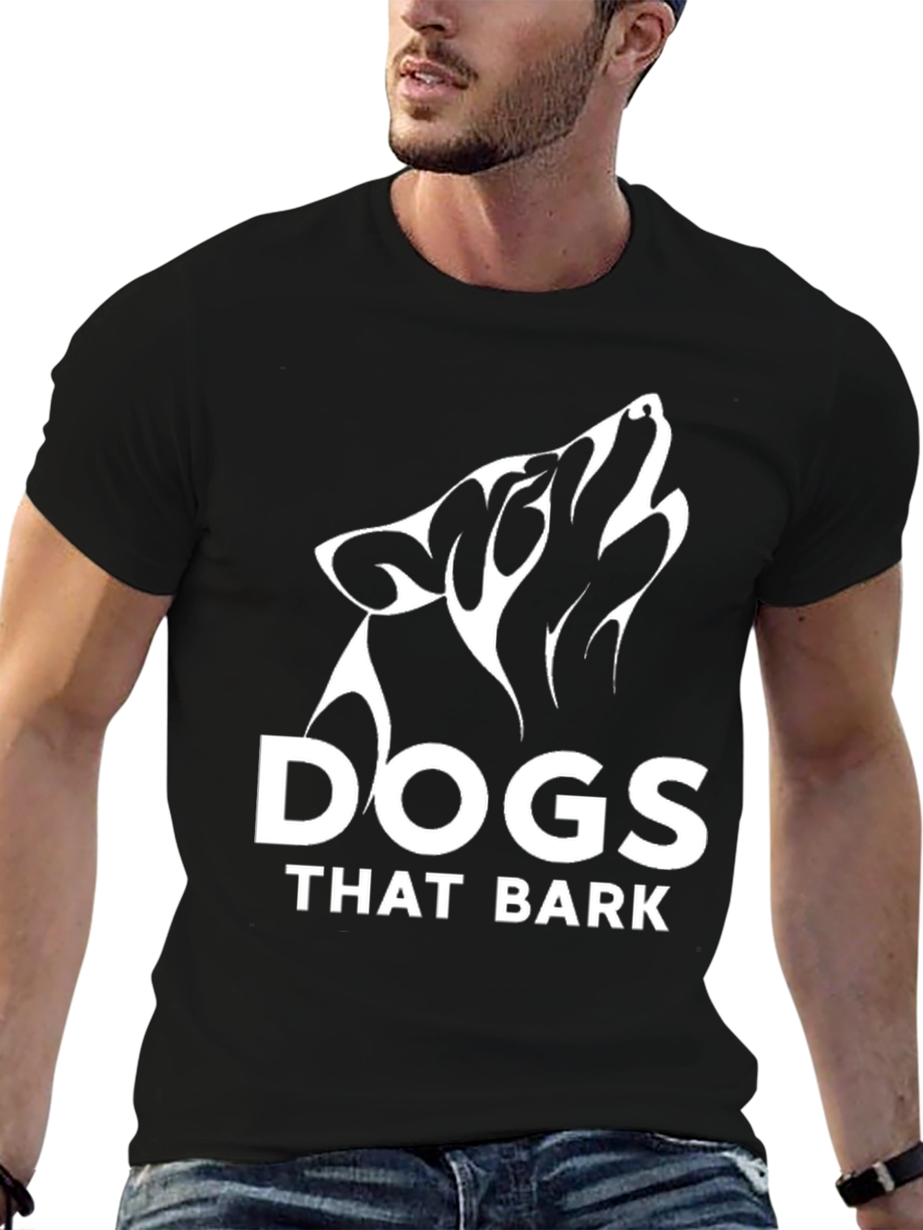 Dogs That Bark Black T-Shirt