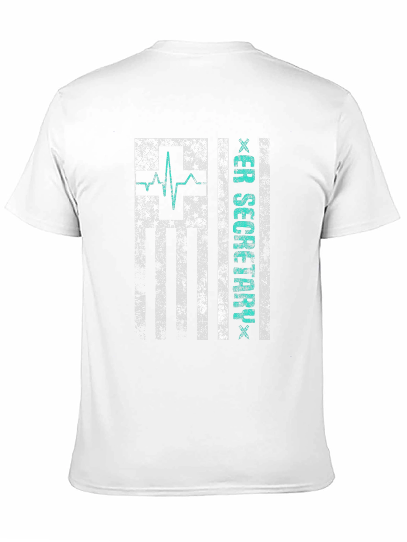 ER Secretary American Flag Graphic T-Shirt