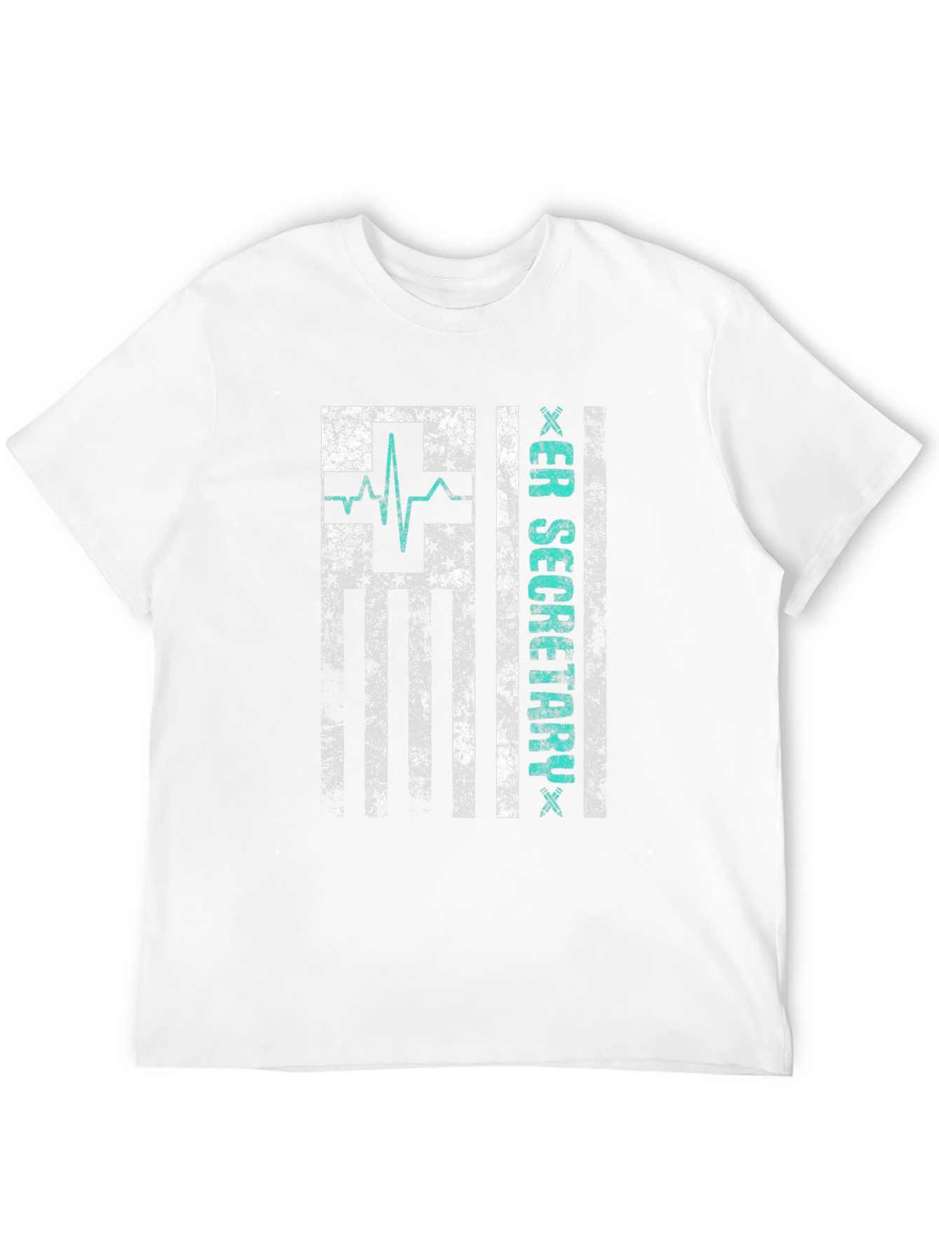 ER Secretary American Flag Graphic T-Shirt