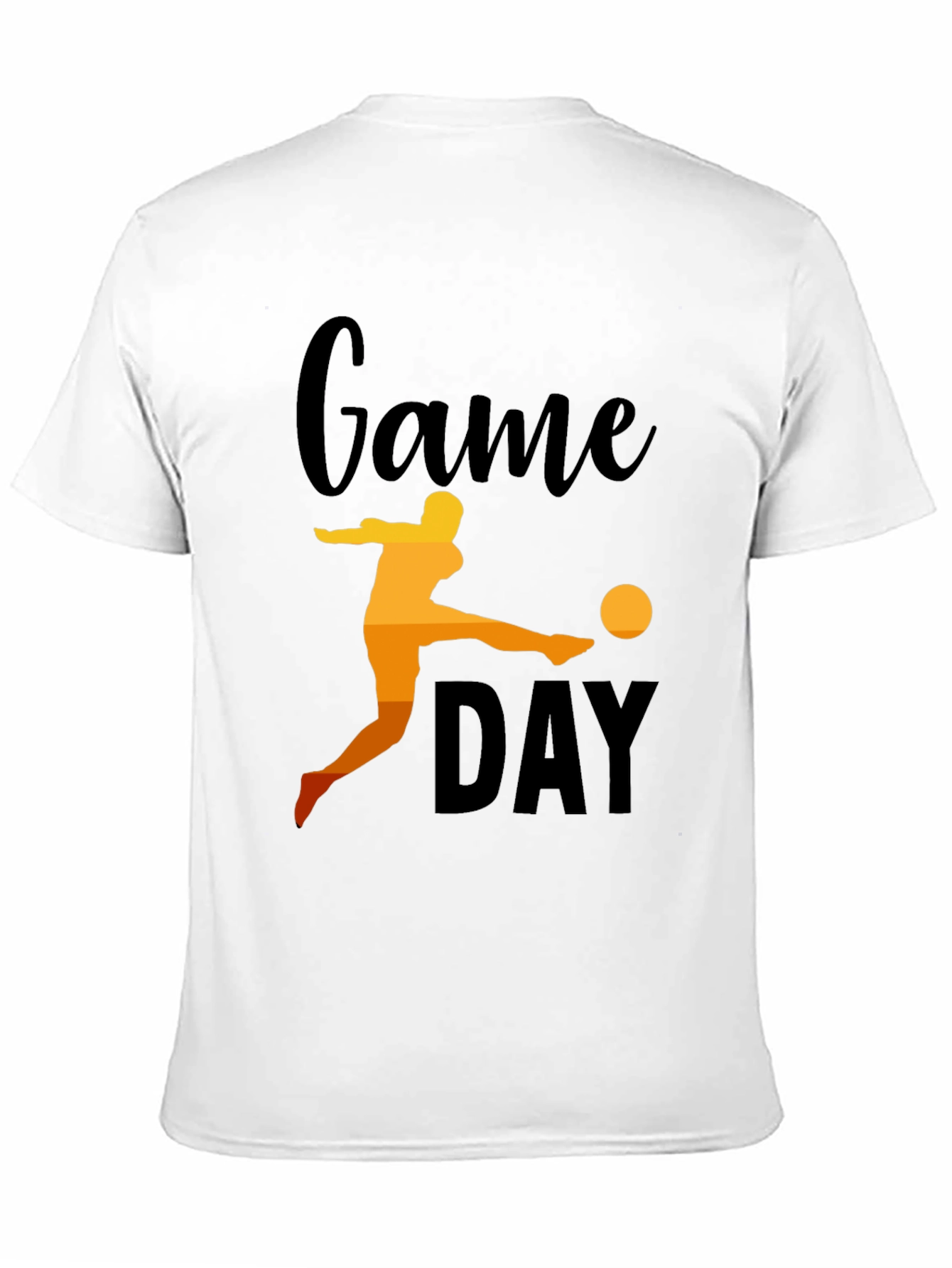 Game Day Soccer Graphic Tee - Black Cotton