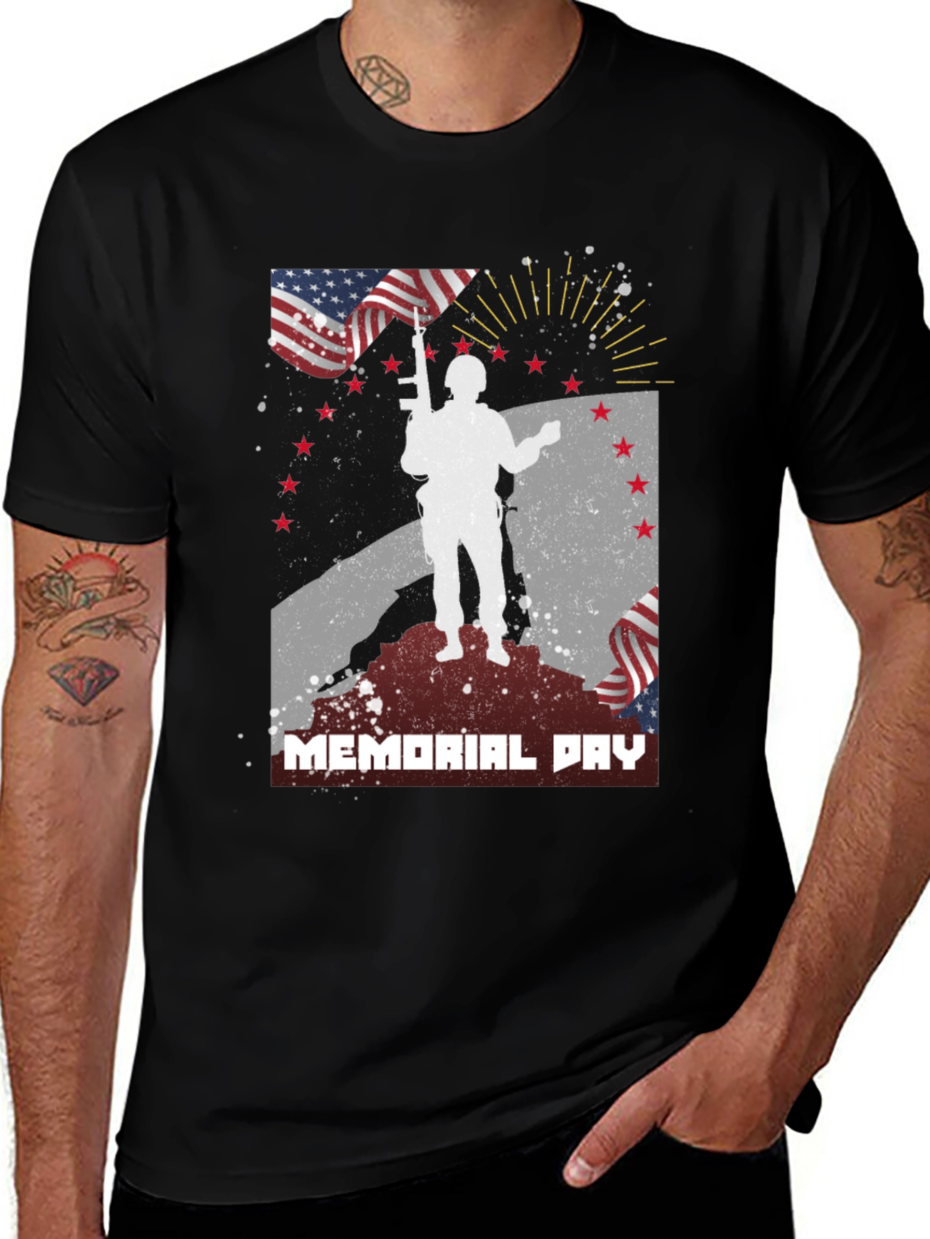 Memorial Day Graphic T-Shirt - Patriotic Tribute