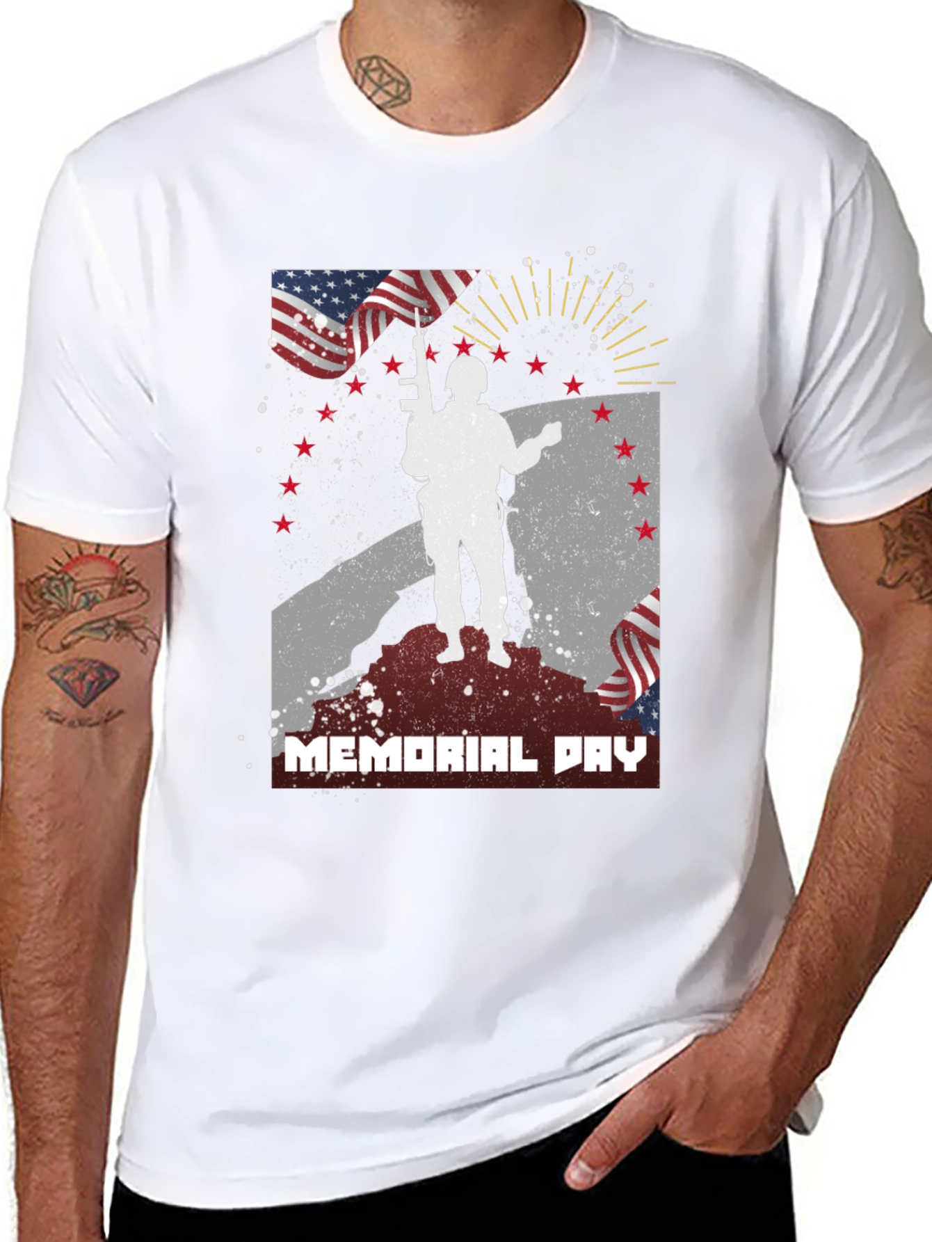 Memorial Day Graphic T-Shirt - Patriotic Tribute