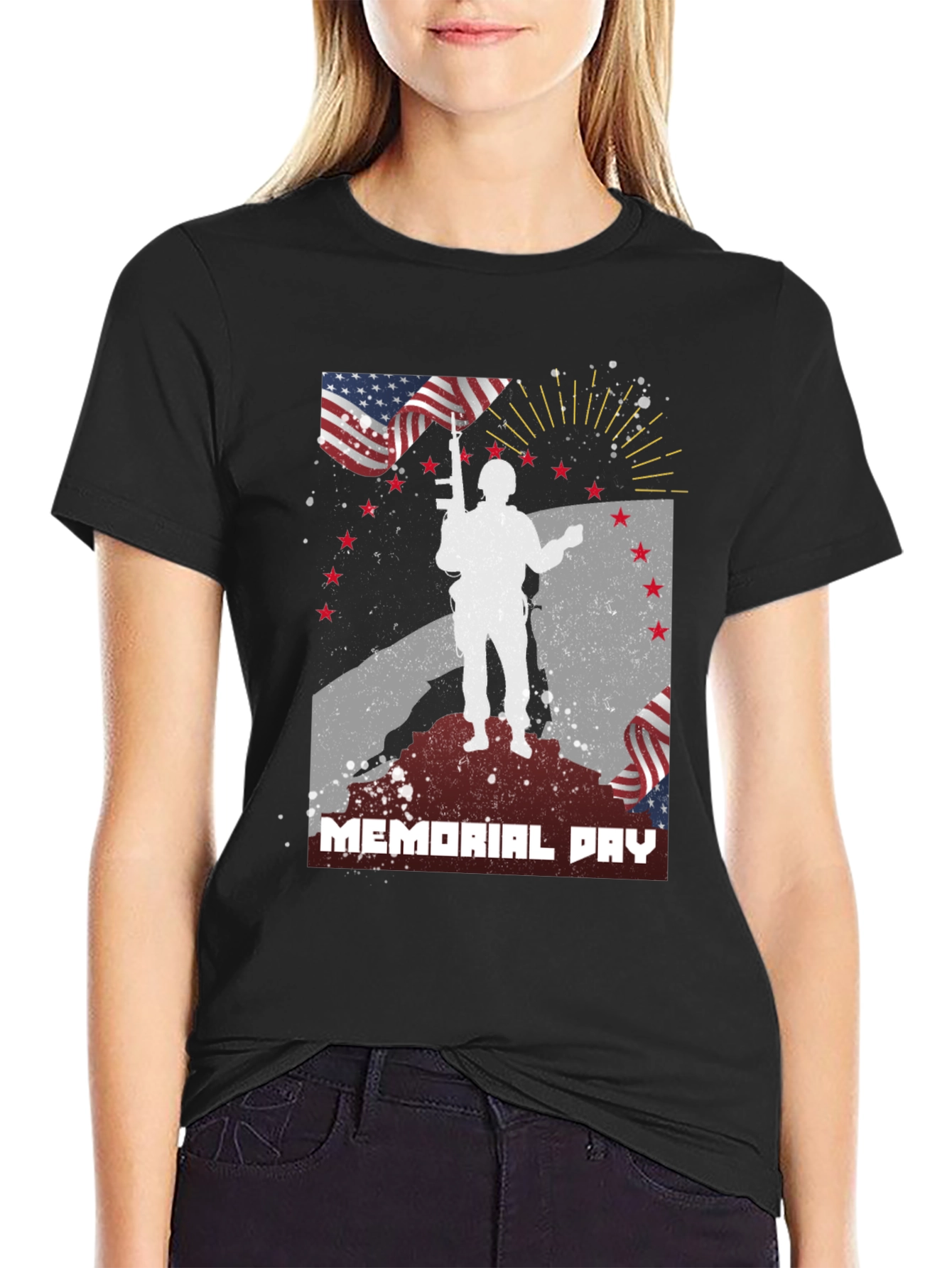 Memorial Day Graphic T-Shirt - Patriotic Tribute