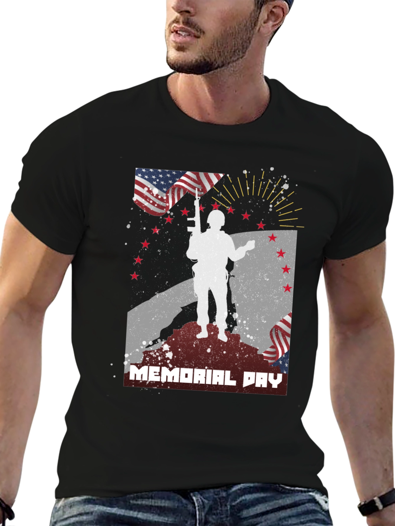 Memorial Day Graphic T-Shirt - Patriotic Tribute