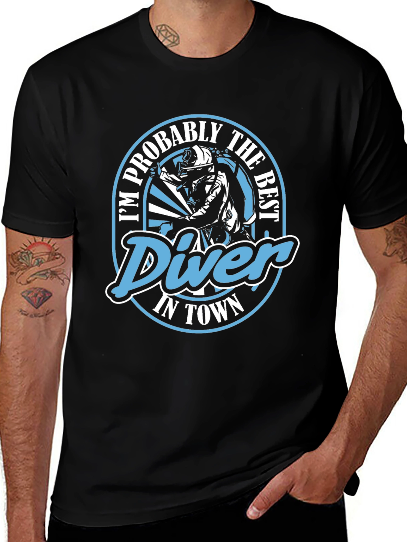 Best Diver in Town Graphic T-Shirt