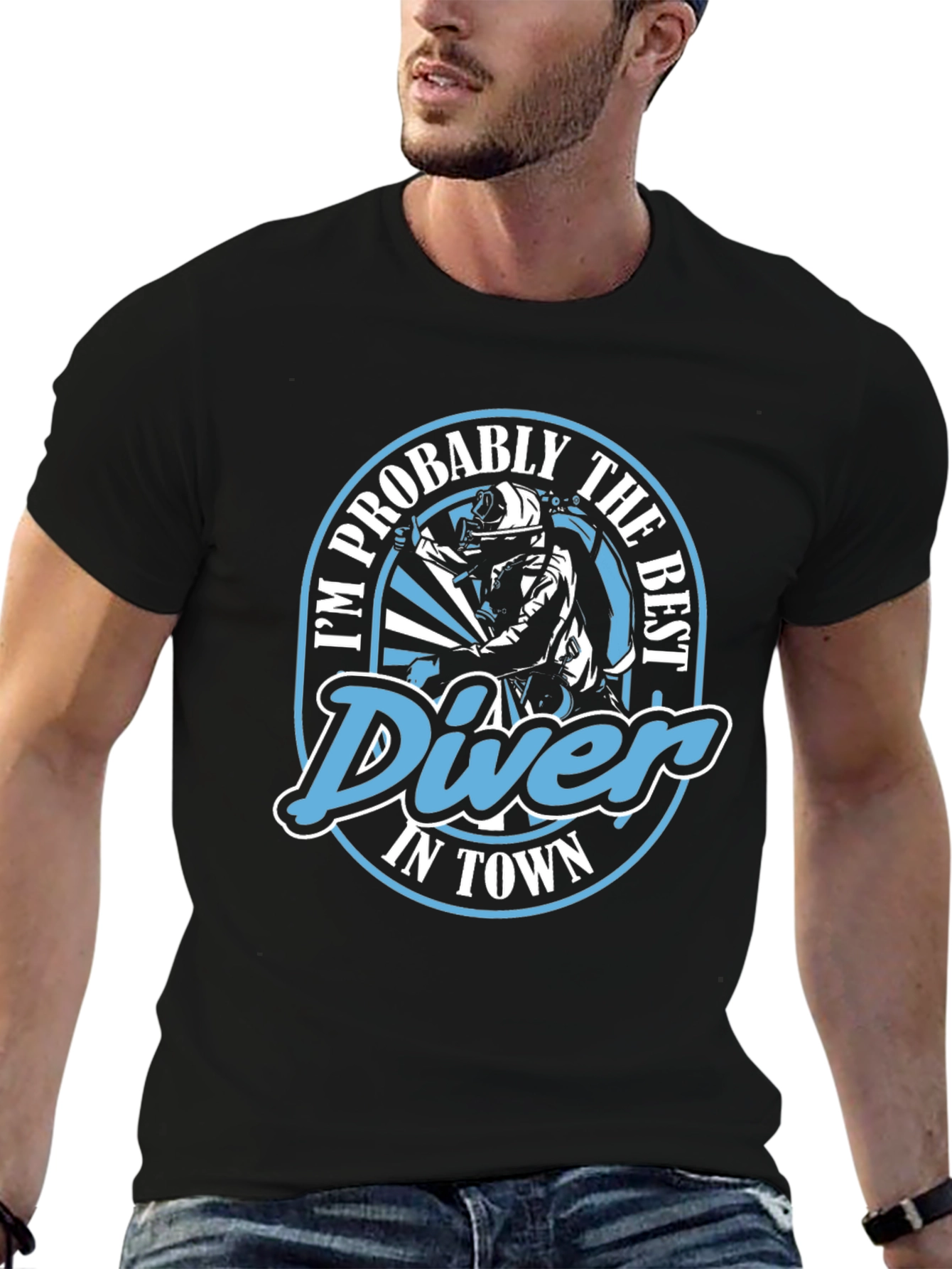 Best Diver in Town Graphic T-Shirt