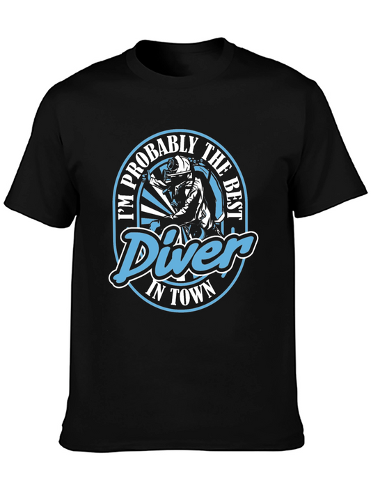 Best Diver in Town Graphic T-Shirt