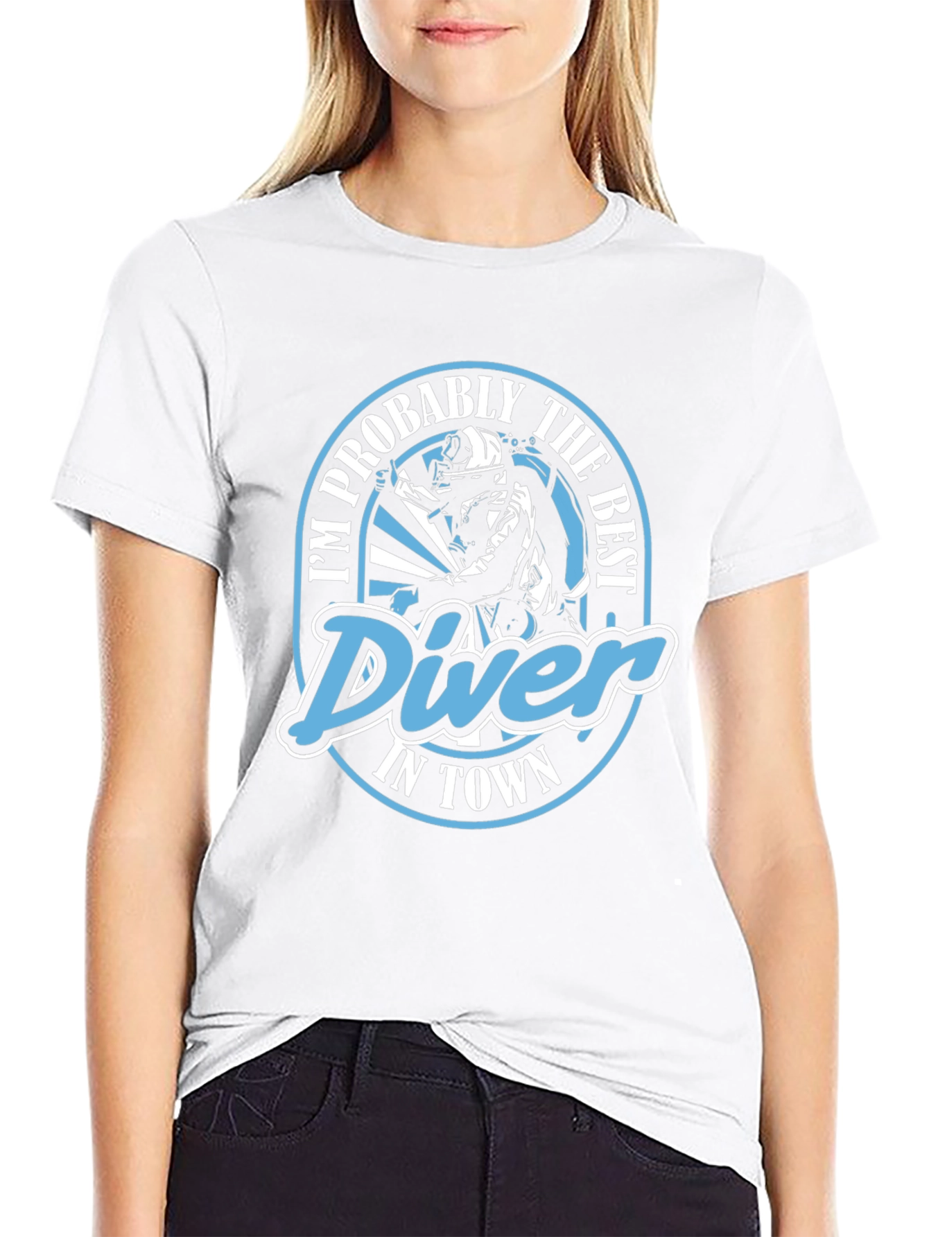 Best Diver in Town Graphic T-Shirt