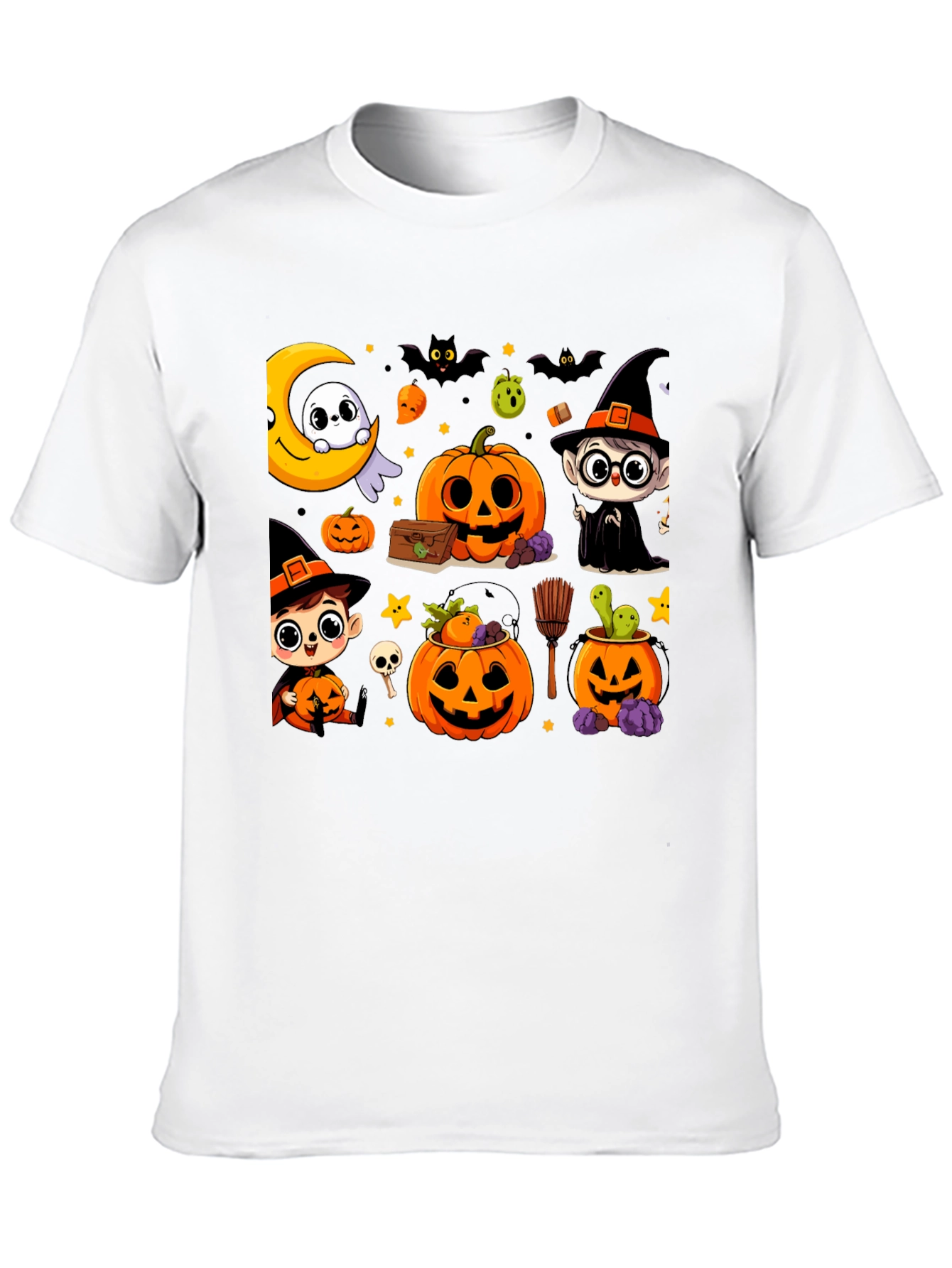Halloween Cartoon T-Shirt: Spooky & Fun Design
