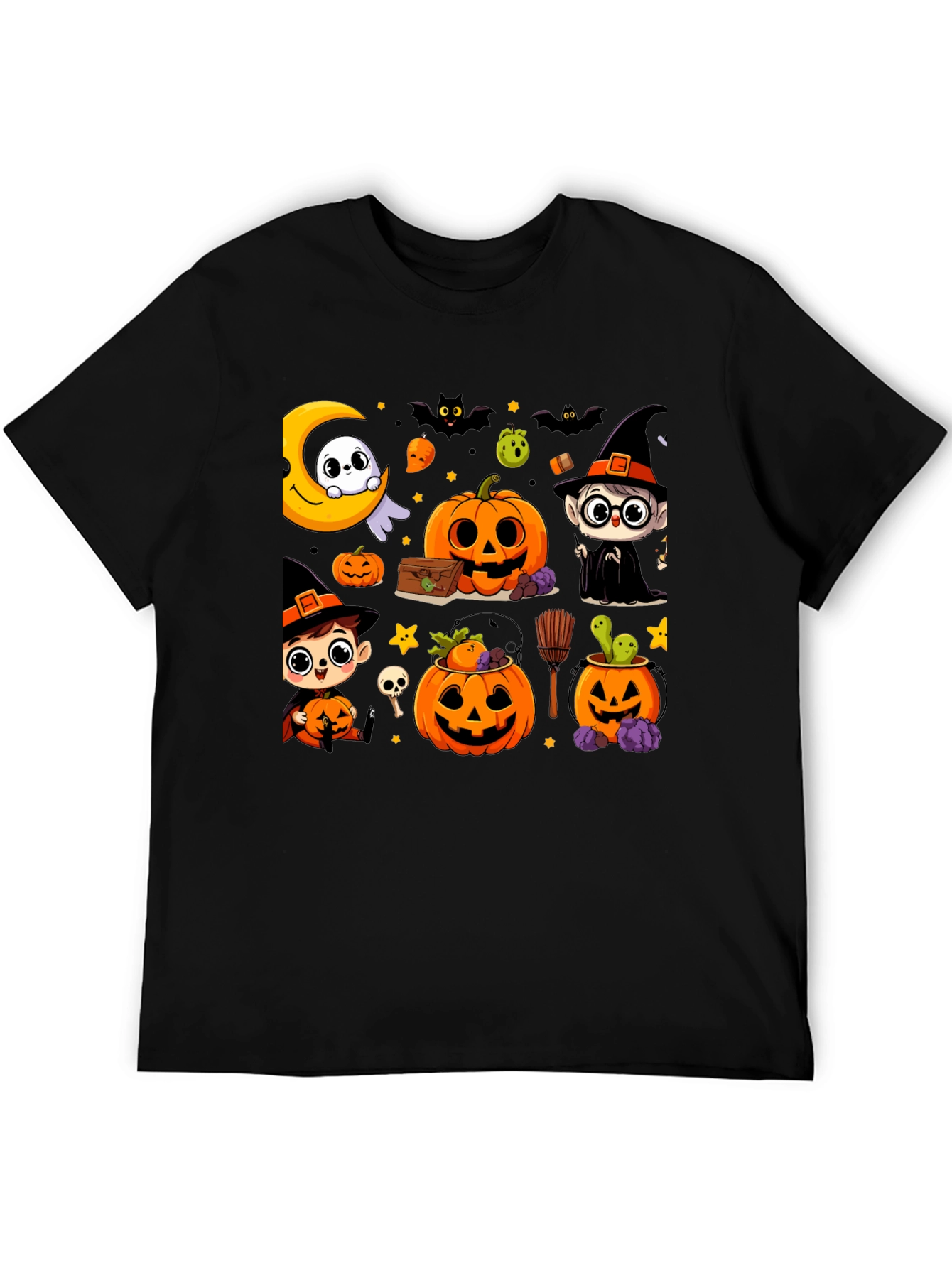 Halloween Cartoon T-Shirt: Spooky & Fun Design