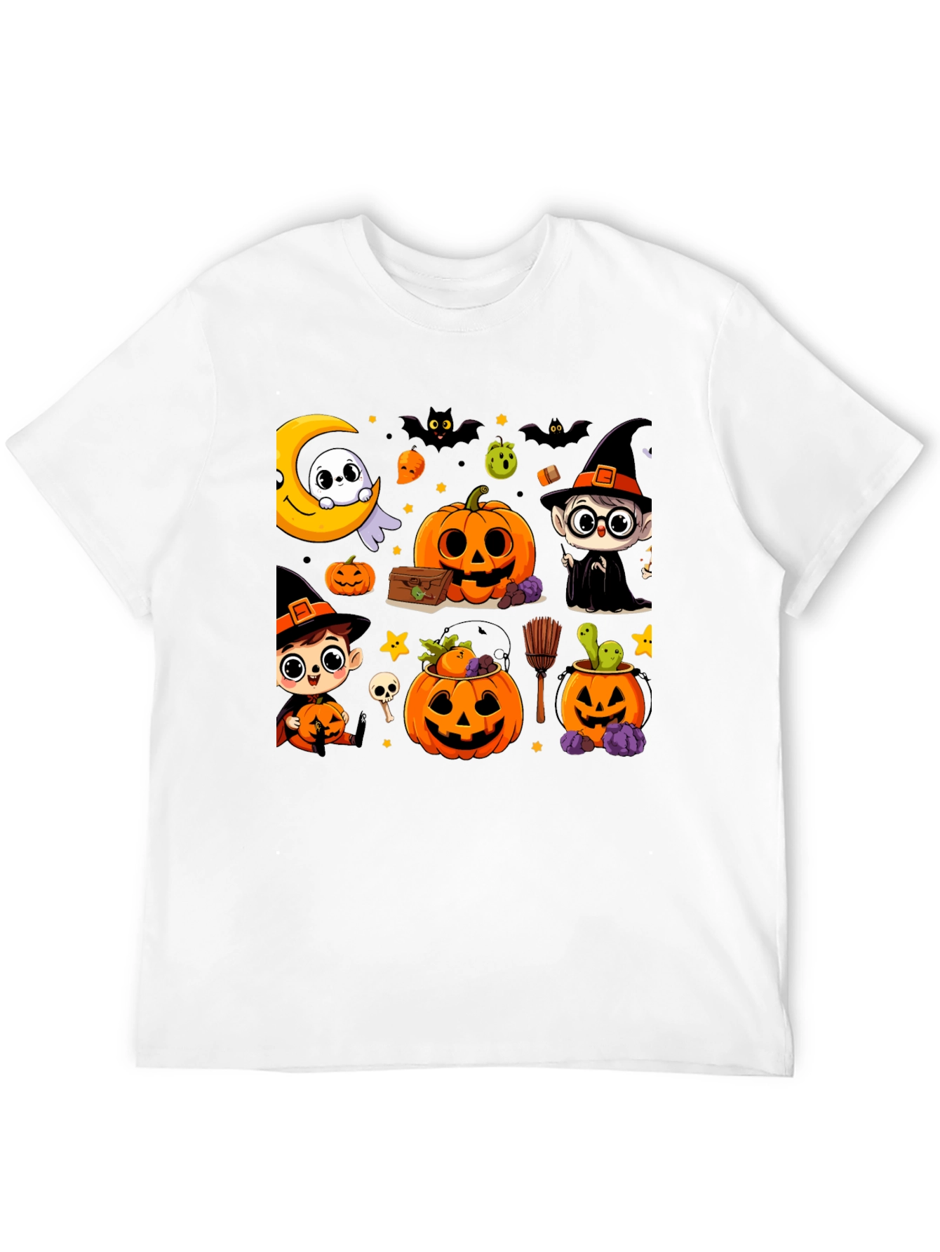 Halloween Cartoon T-Shirt: Spooky & Fun Design