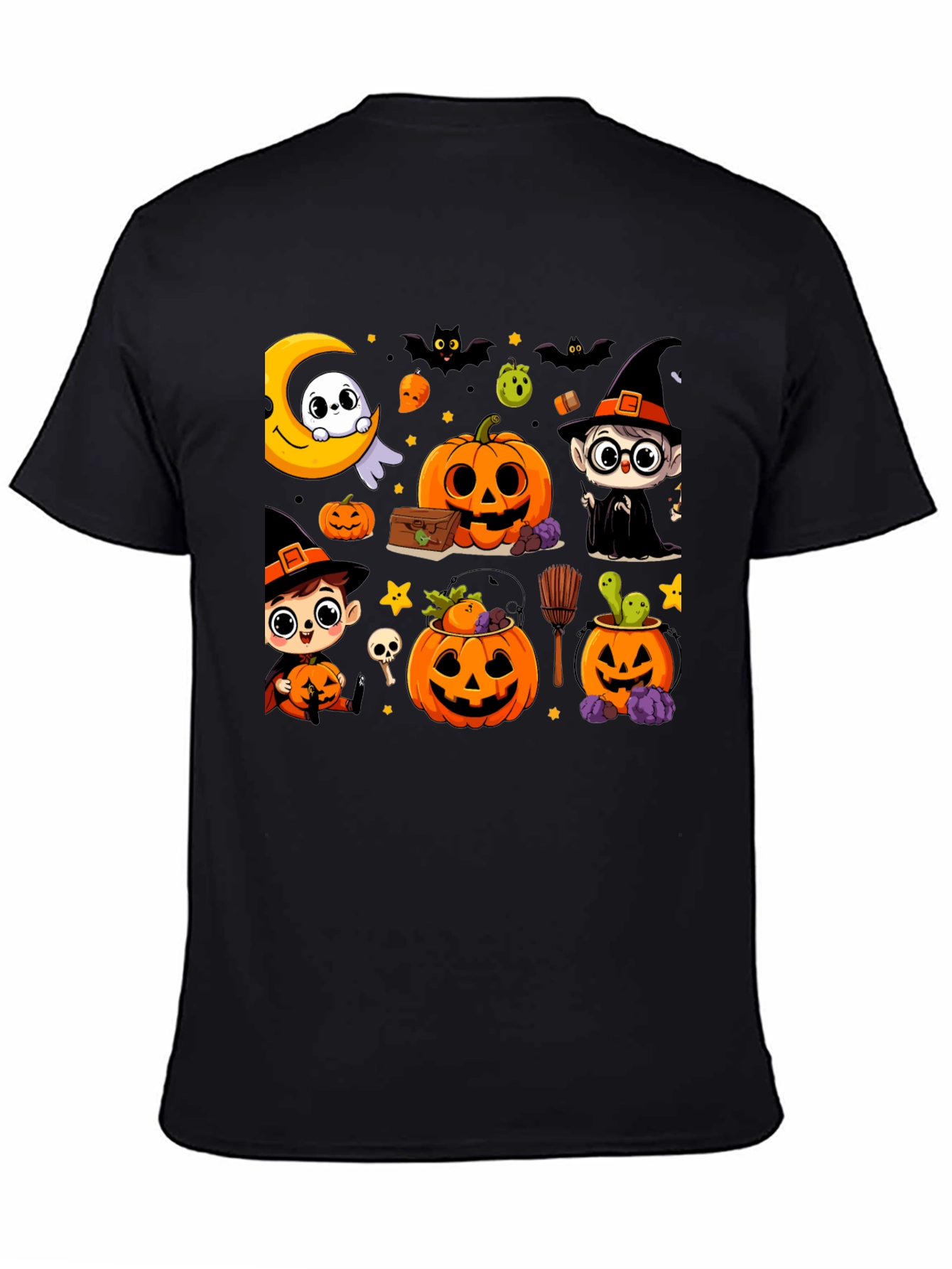 Halloween Cartoon T-Shirt: Spooky & Fun Design