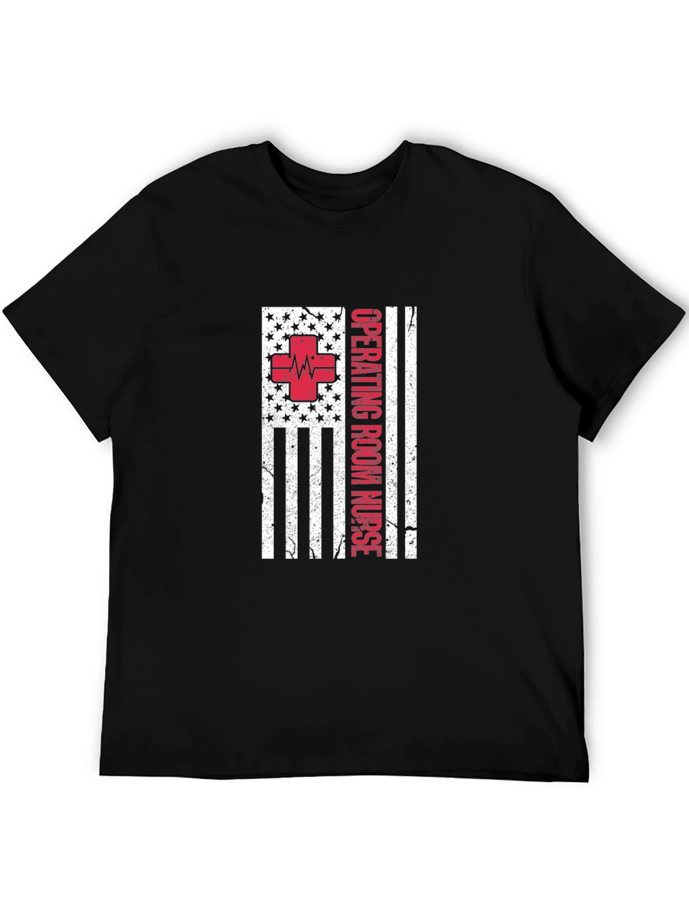 Operating Room Nurse American Flag T-Shirt