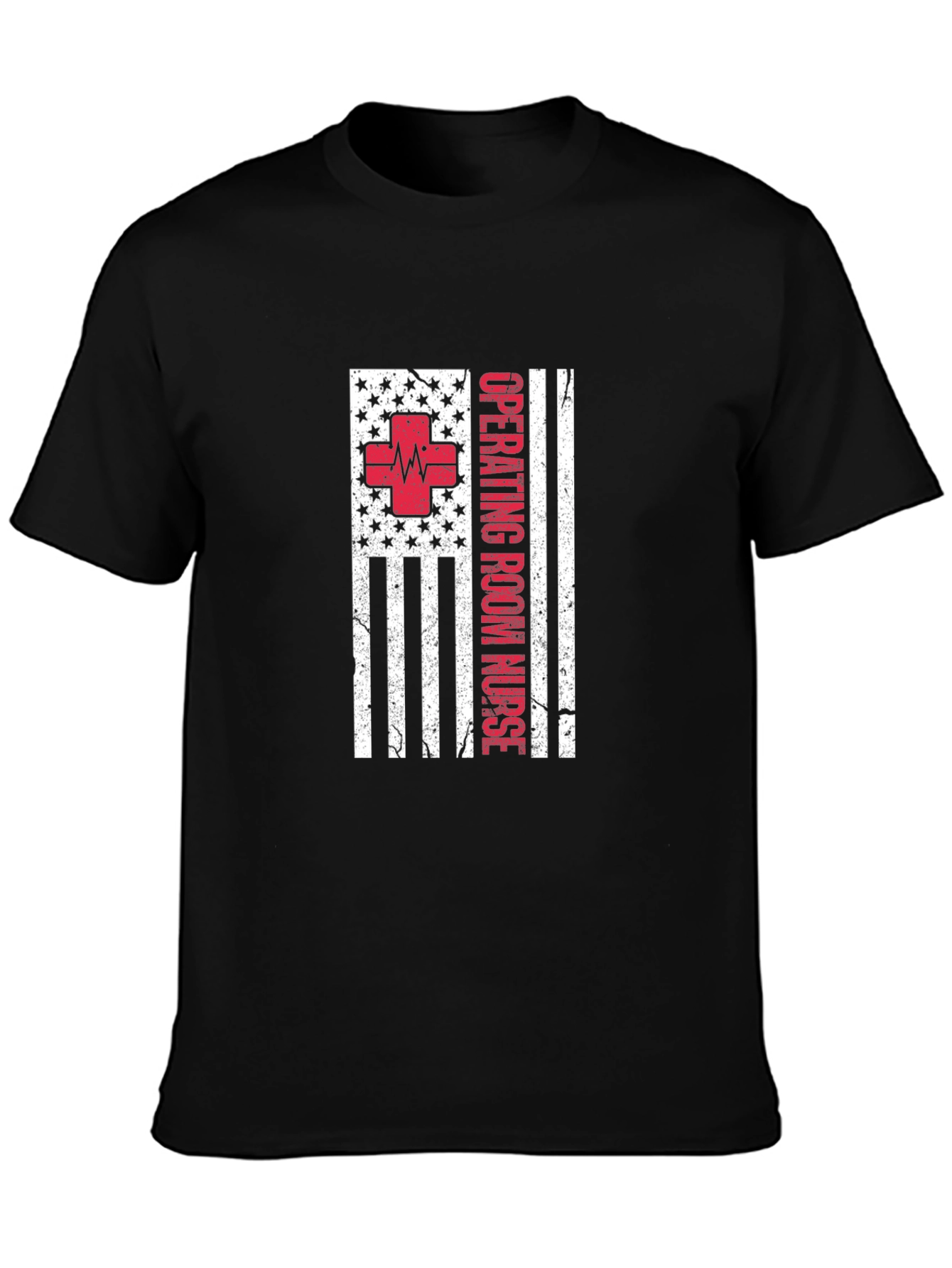 Operating Room Nurse American Flag T-Shirt