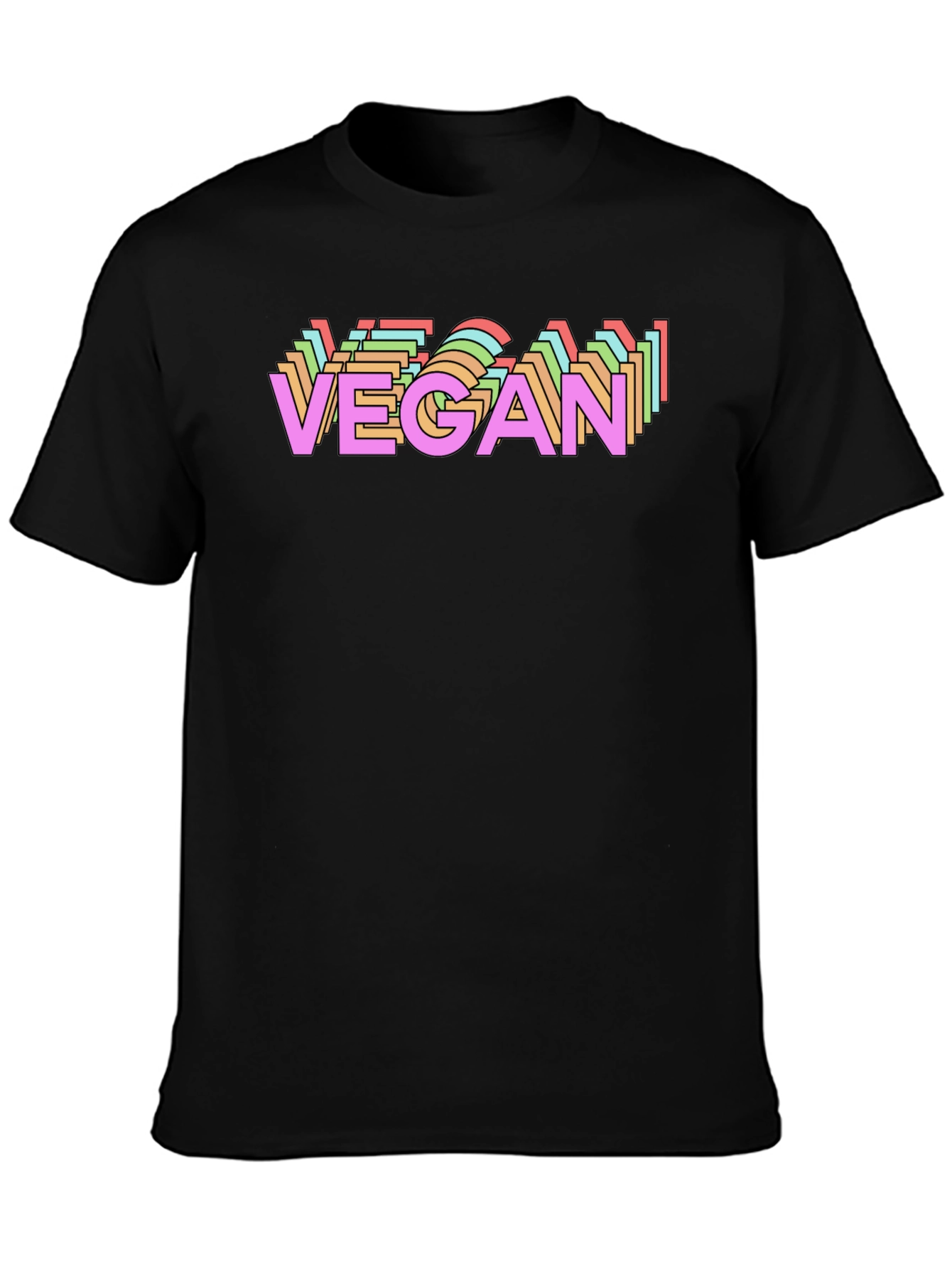 Vegan Graphic Tee - Black T-Shirt