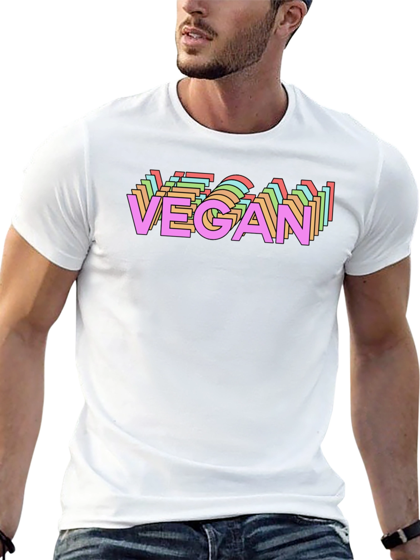 Vegan Graphic Tee - Black T-Shirt