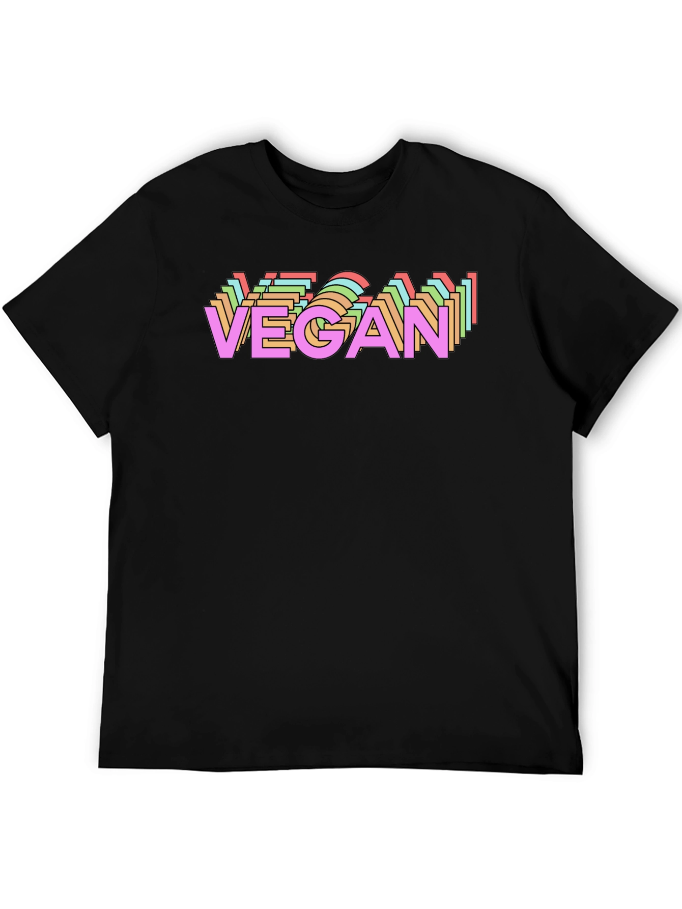 Vegan Graphic Tee - Black T-Shirt