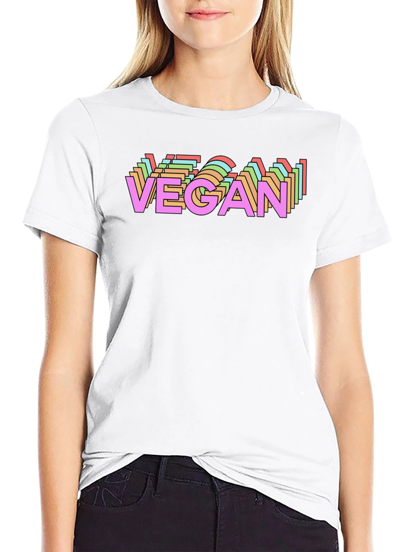 Vegan Graphic Tee - Black T-Shirt