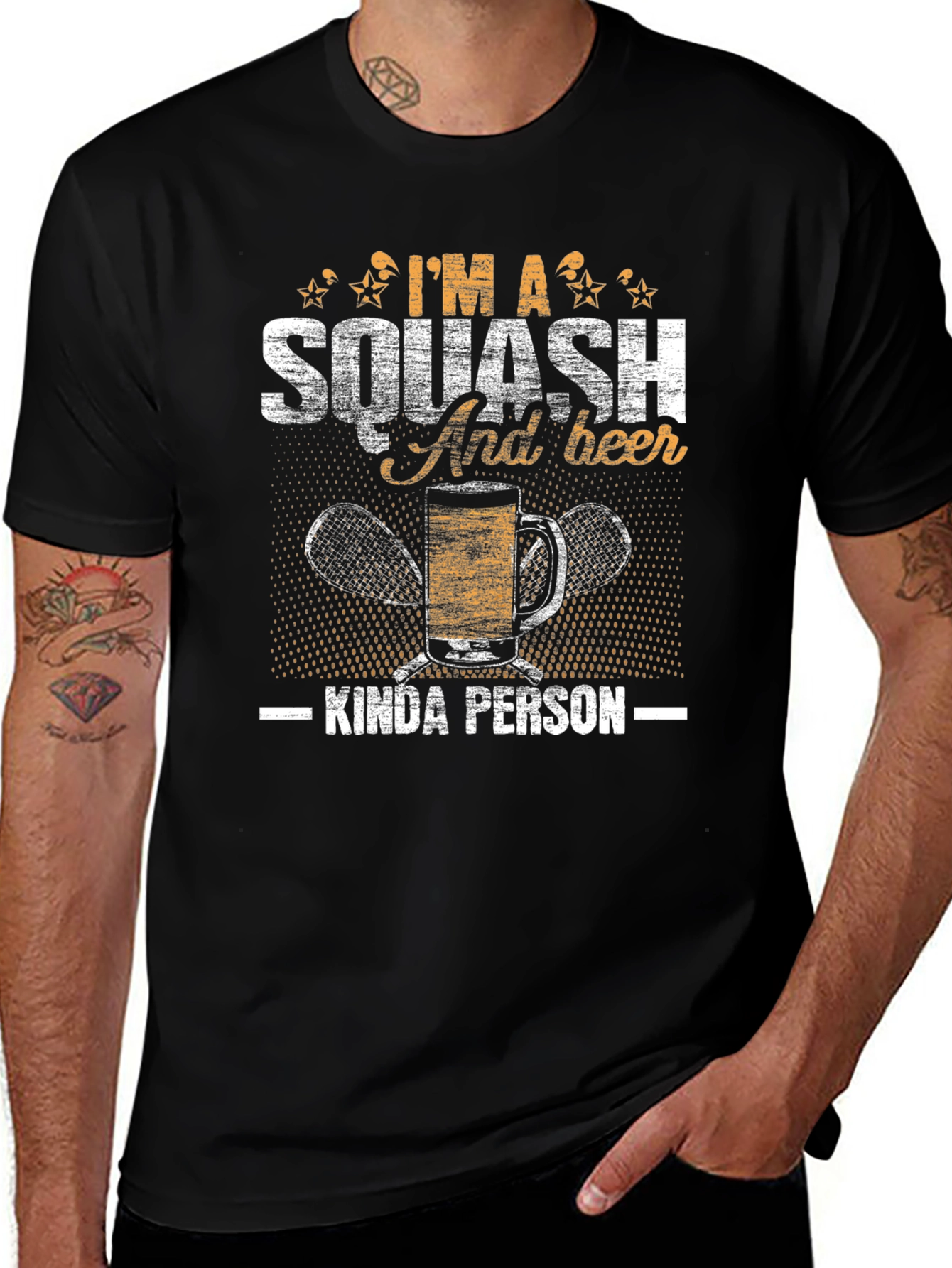 Squash & Beer Kinda Person Graphic Tee