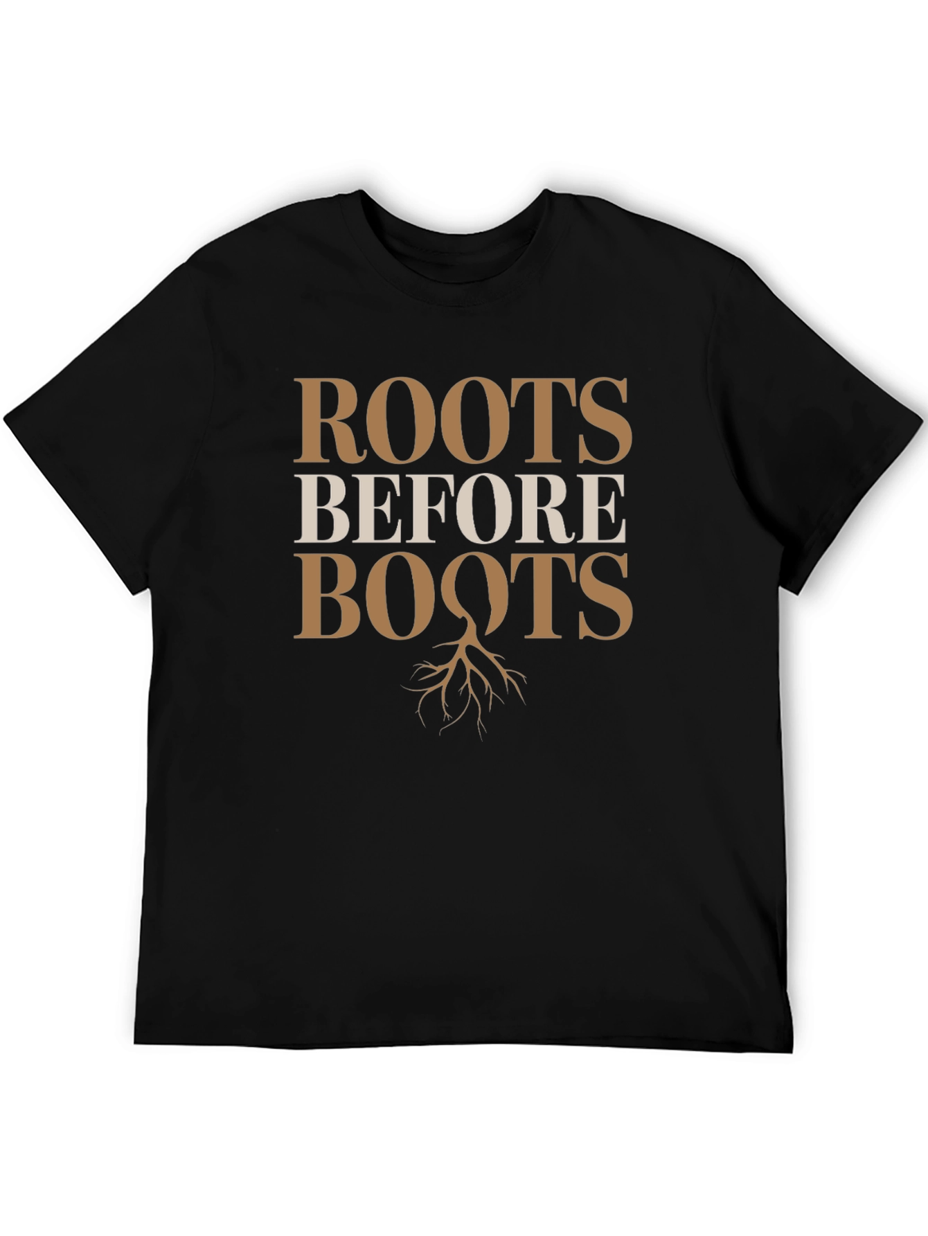 Roots Before Boots Graphic T-Shirt - Black