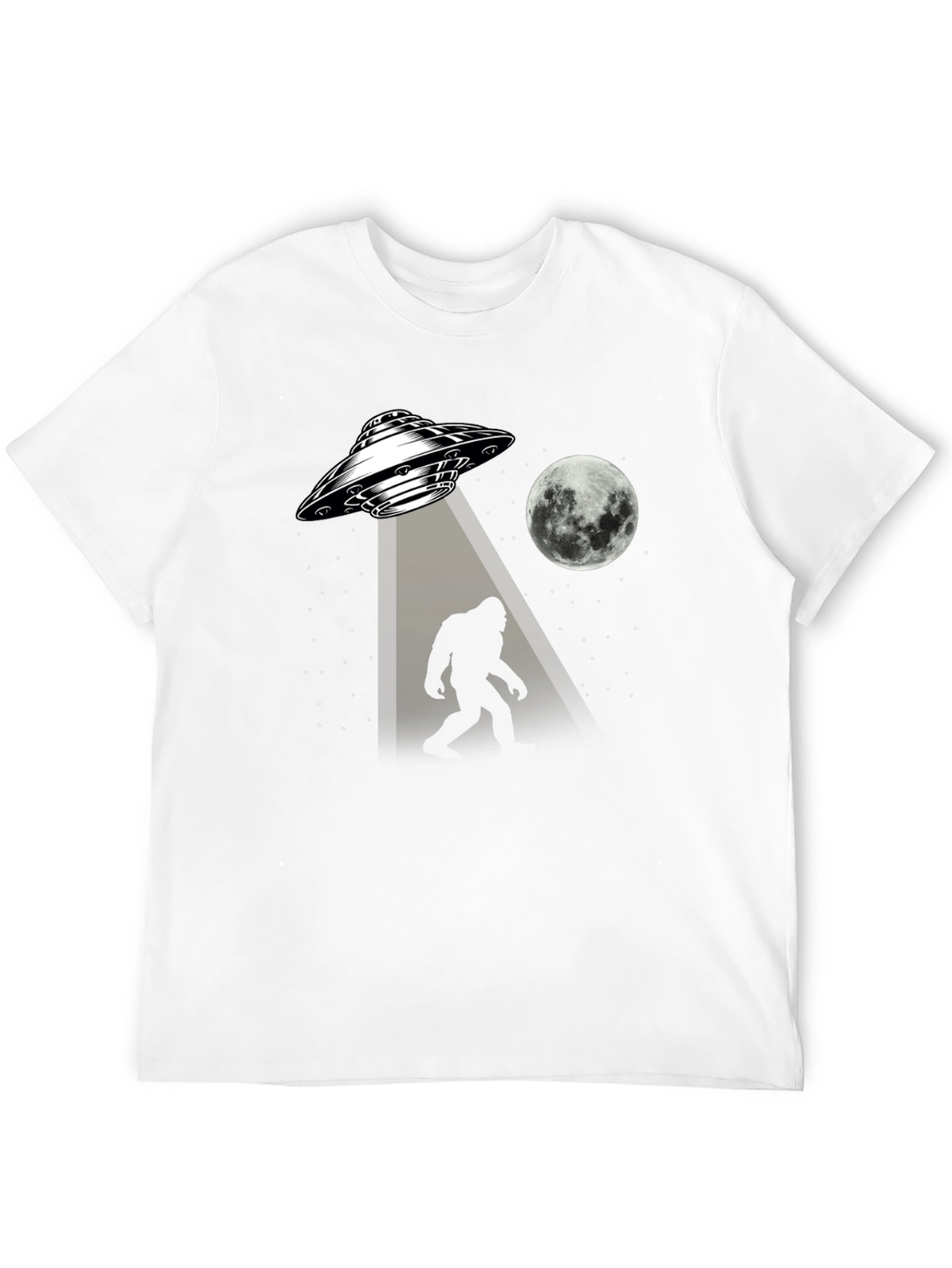 Bigfoot Abduction Black T-Shirt