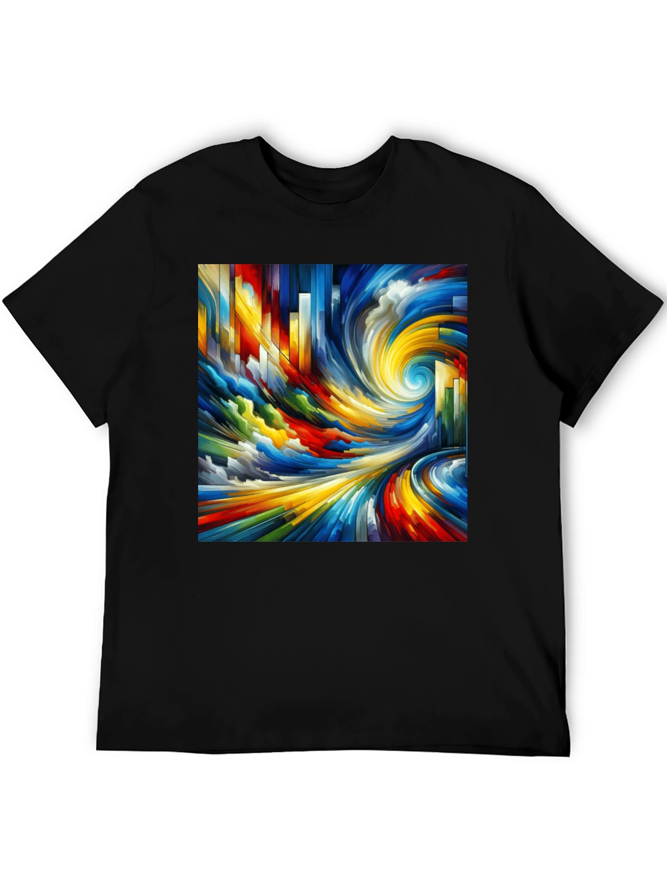 Abstract Swirl Graphic Tee