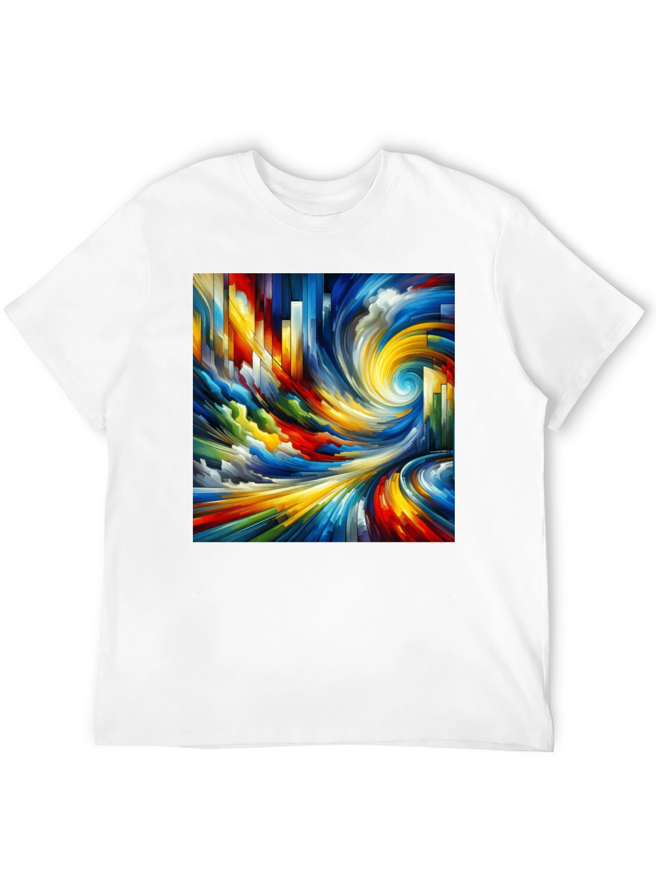 Abstract Swirl Graphic Tee