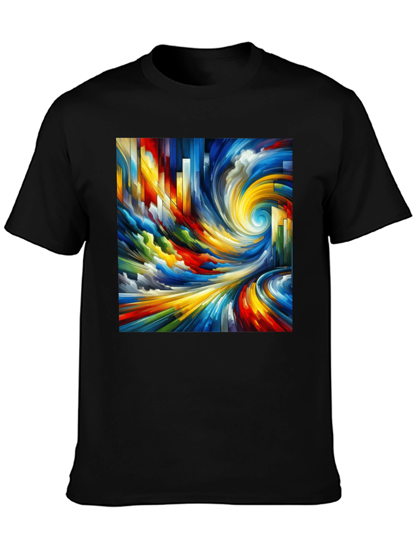 Abstract Swirl Graphic Tee