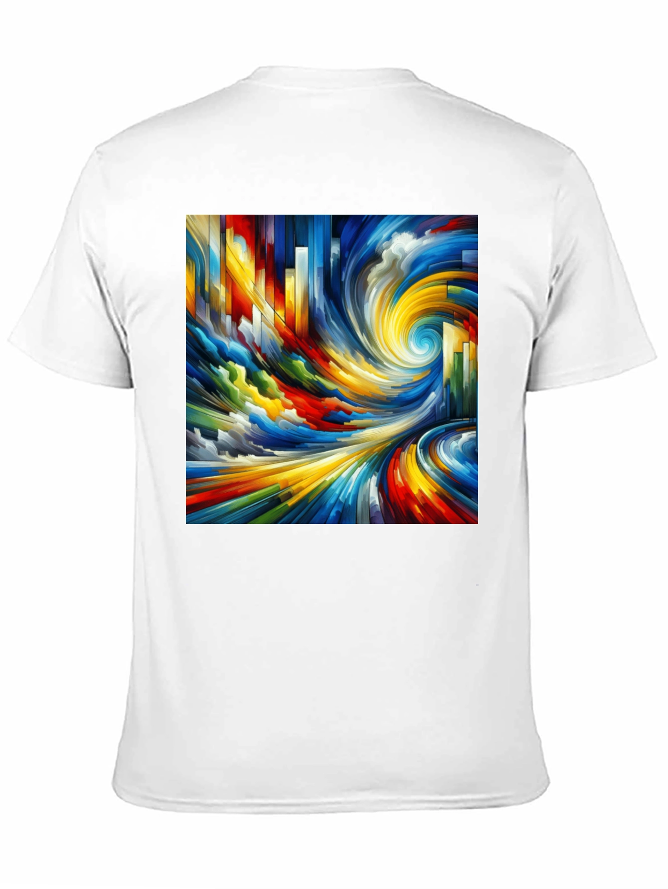 Abstract Swirl Graphic Tee