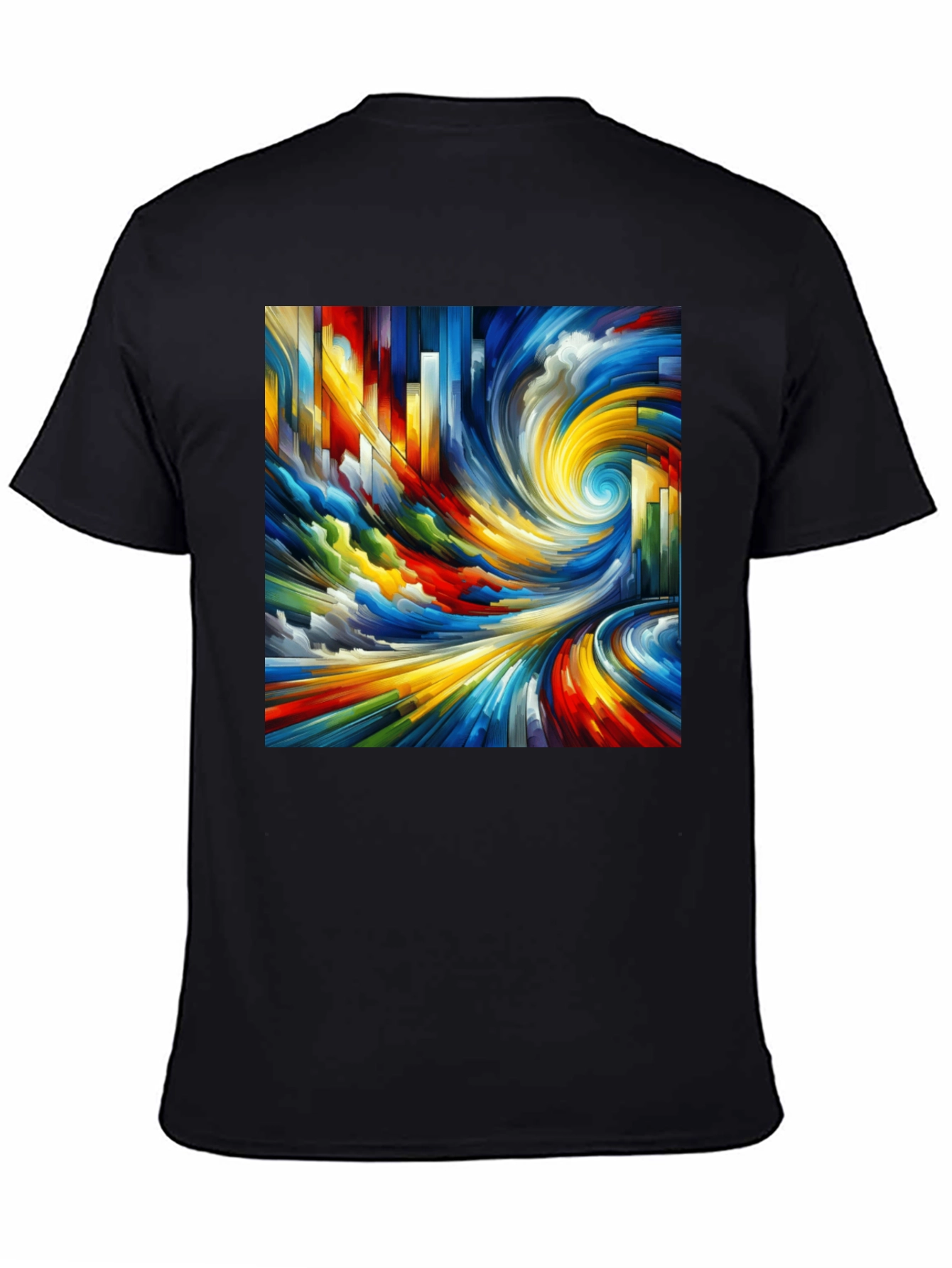 Abstract Swirl Graphic Tee