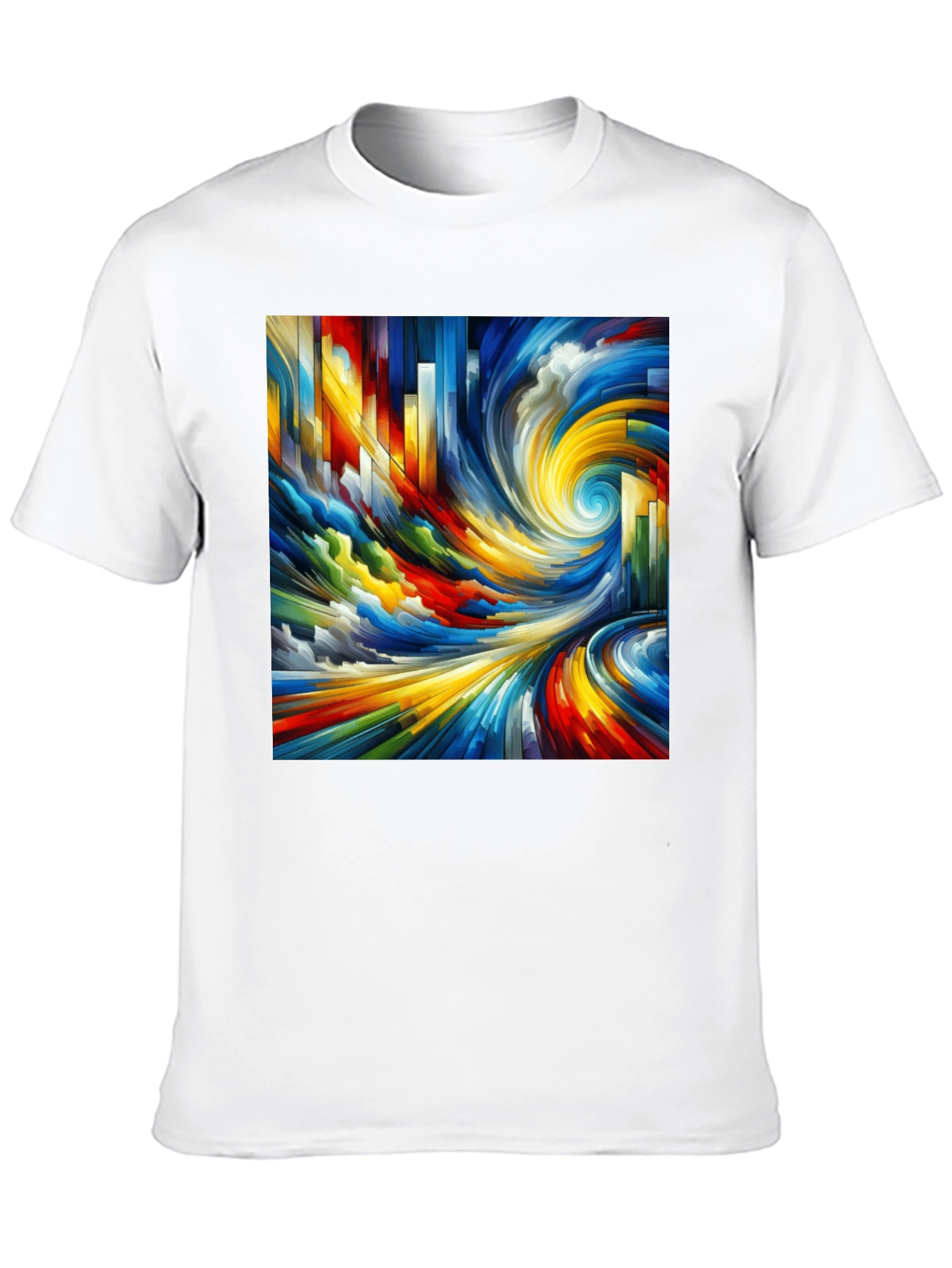 Abstract Swirl Graphic Tee
