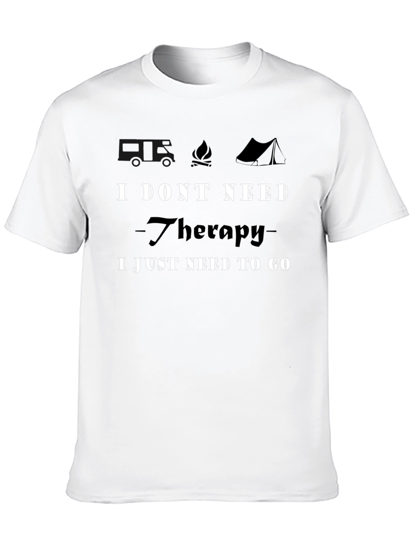 Camping Therapy T-Shirt - Adventure Awaits!
