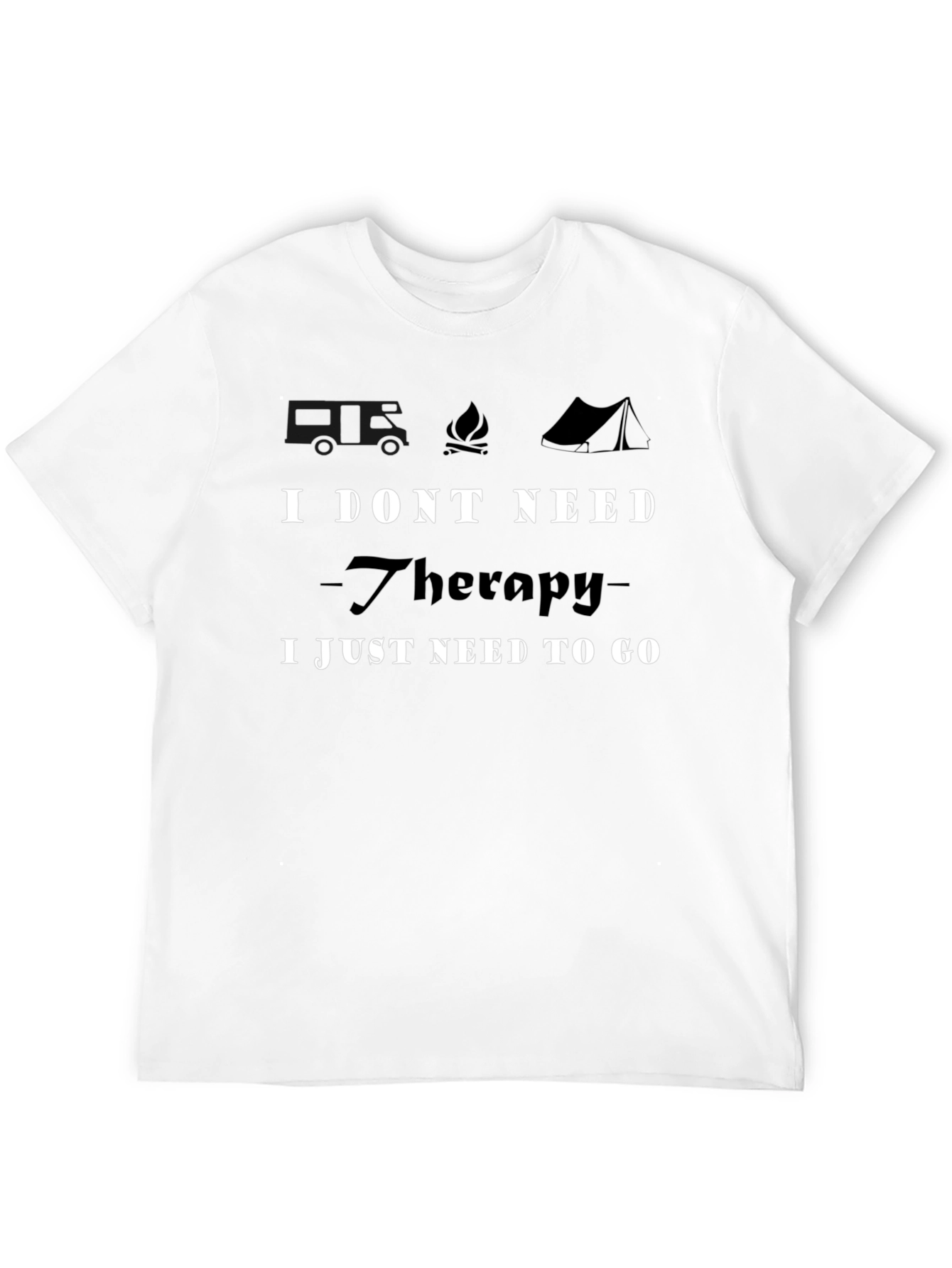 Camping Therapy T-Shirt - Adventure Awaits!