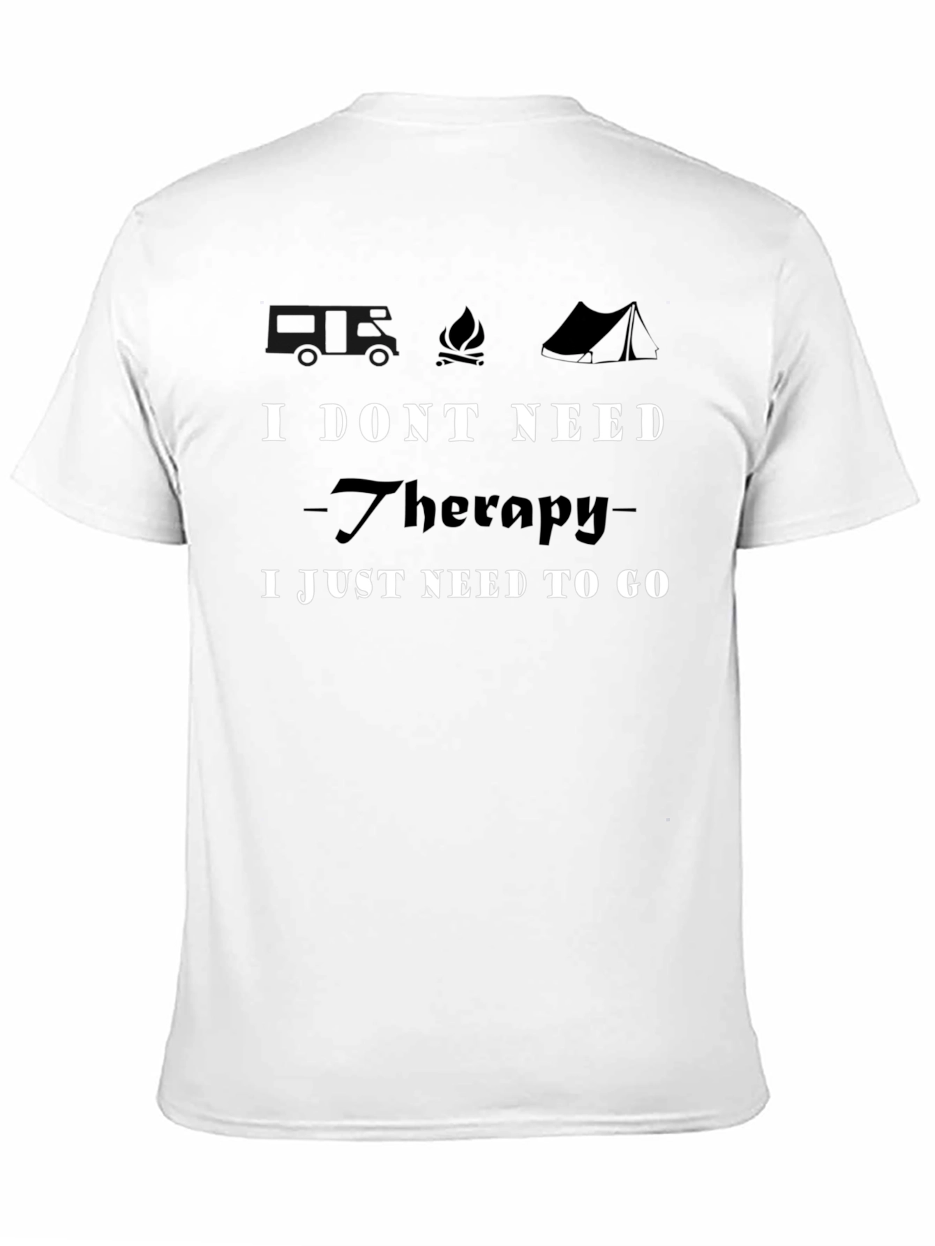 Camping Therapy T-Shirt - Adventure Awaits!