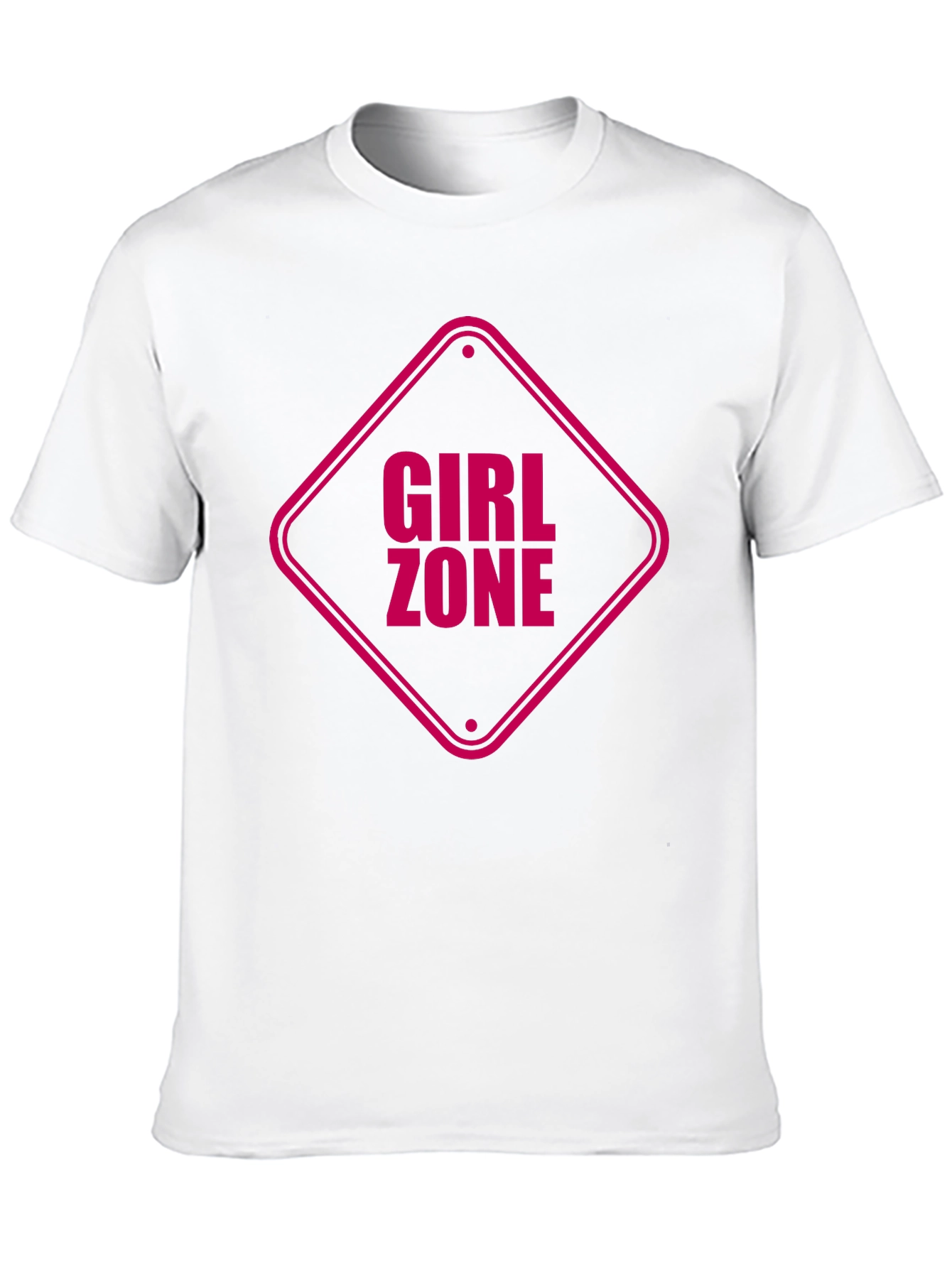 Girl Zone Graphic Tee - Black Cotton T-Shirt