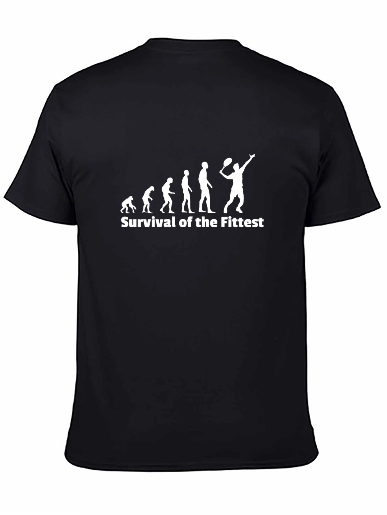 Evolution of Tennis Black Graphic Tee