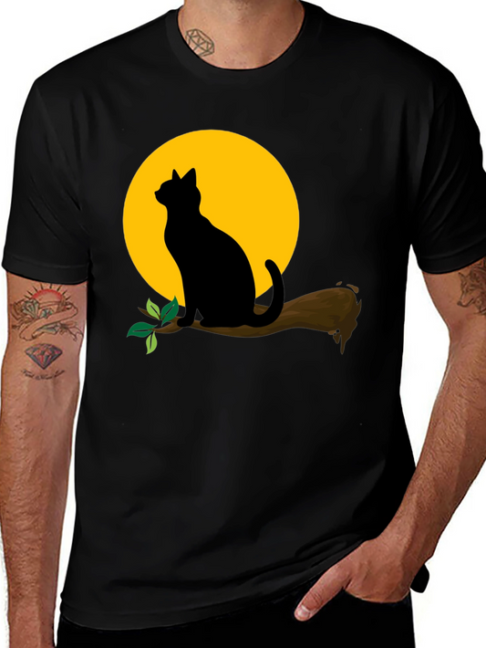 Black Cat Moon T-Shirt