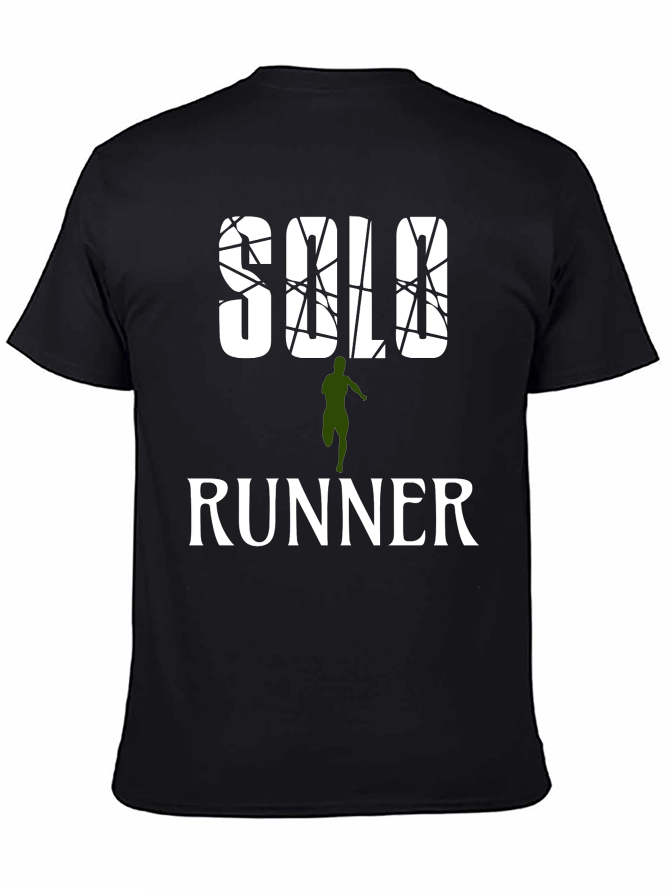 Solo Runner Graphic Print Mens T-Shirt