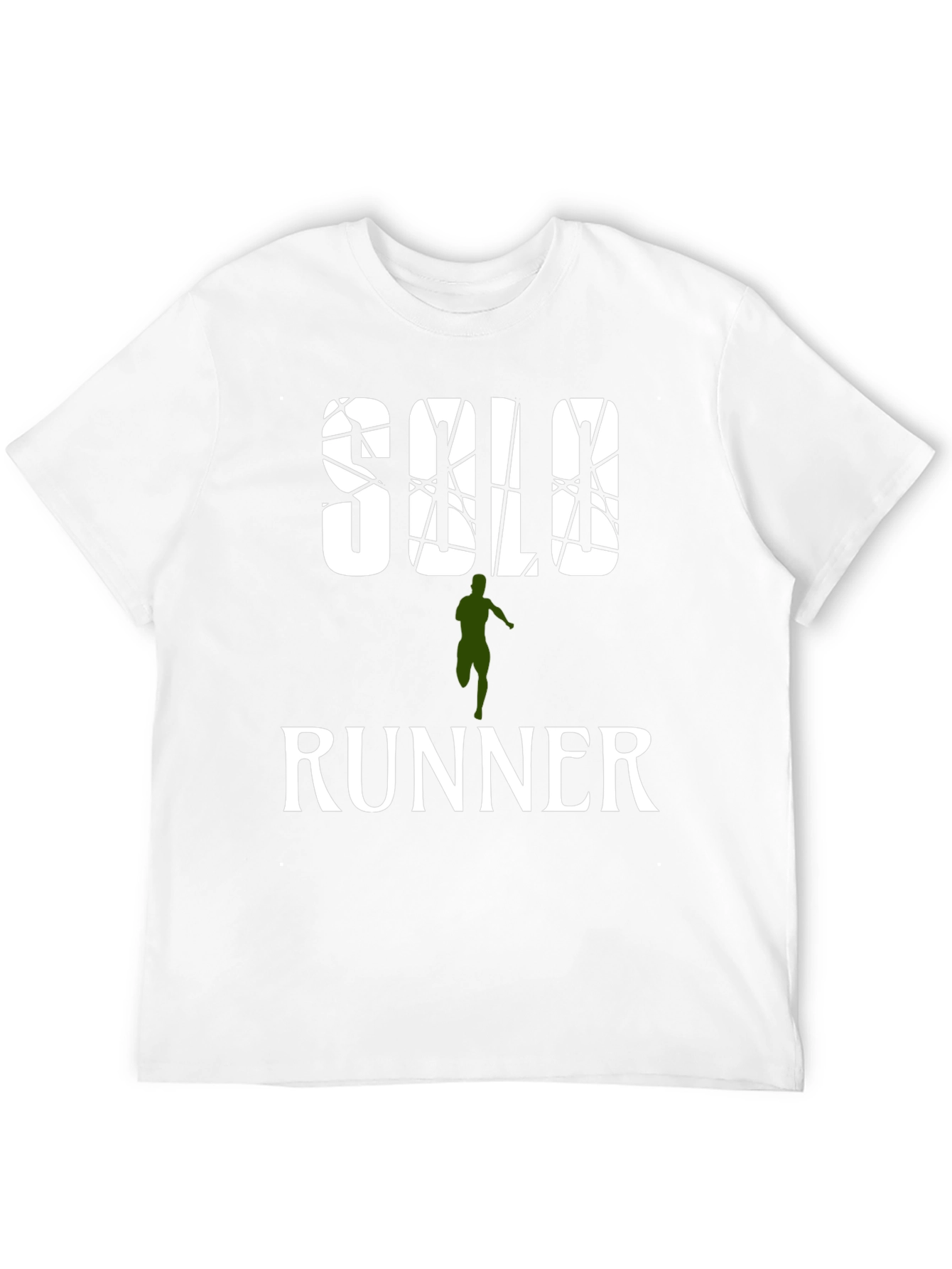 Solo Runner Graphic Print Mens T-Shirt
