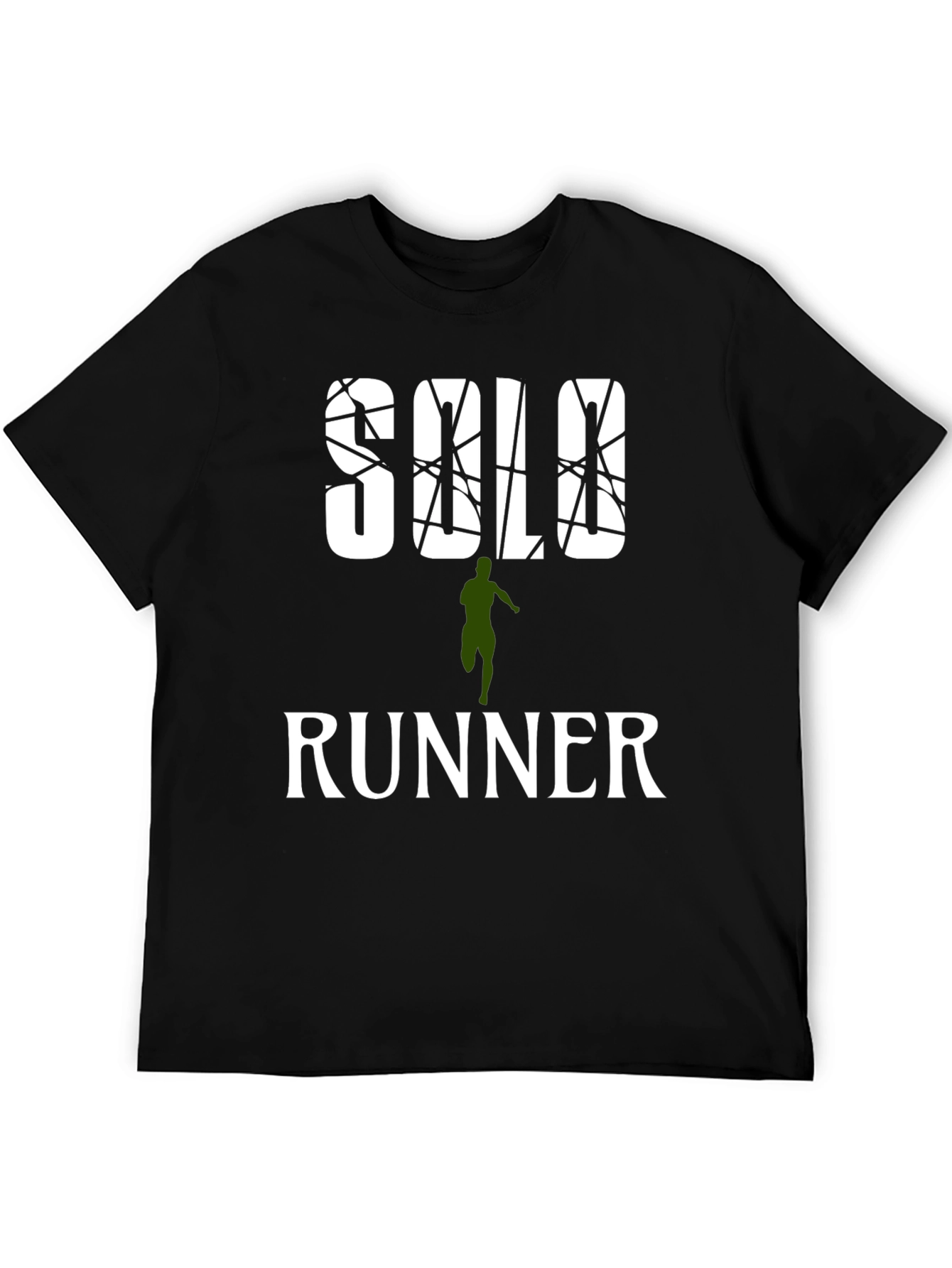 Solo Runner Graphic Print Mens T-Shirt
