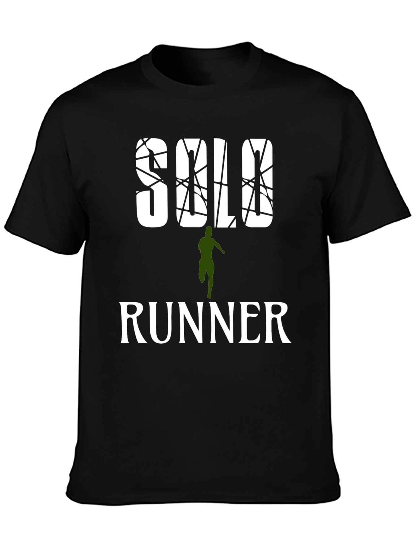 Solo Runner Graphic Print Mens T-Shirt