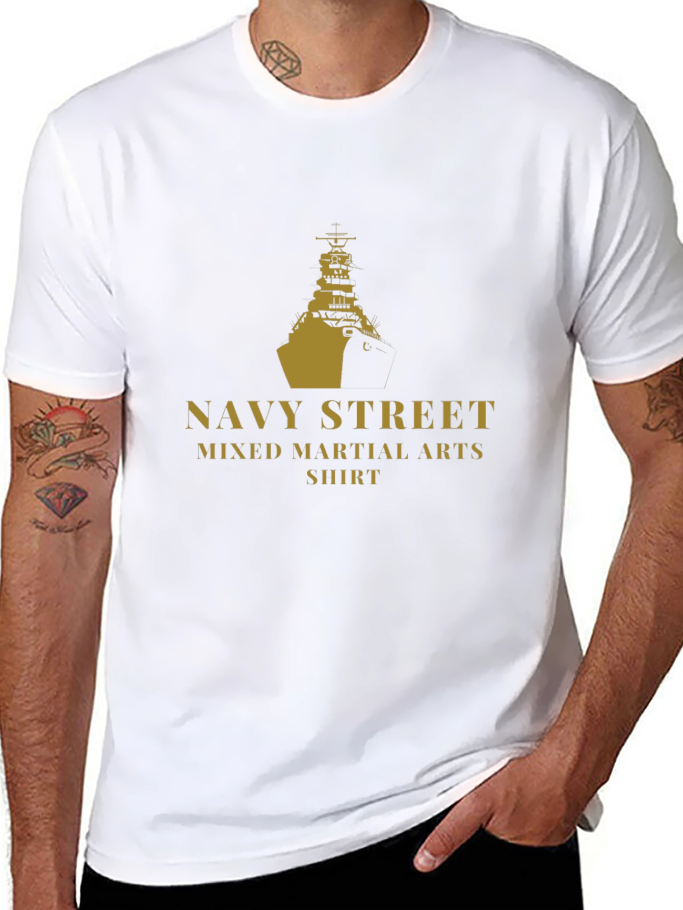 Navy Street Martial Arts Black Tee