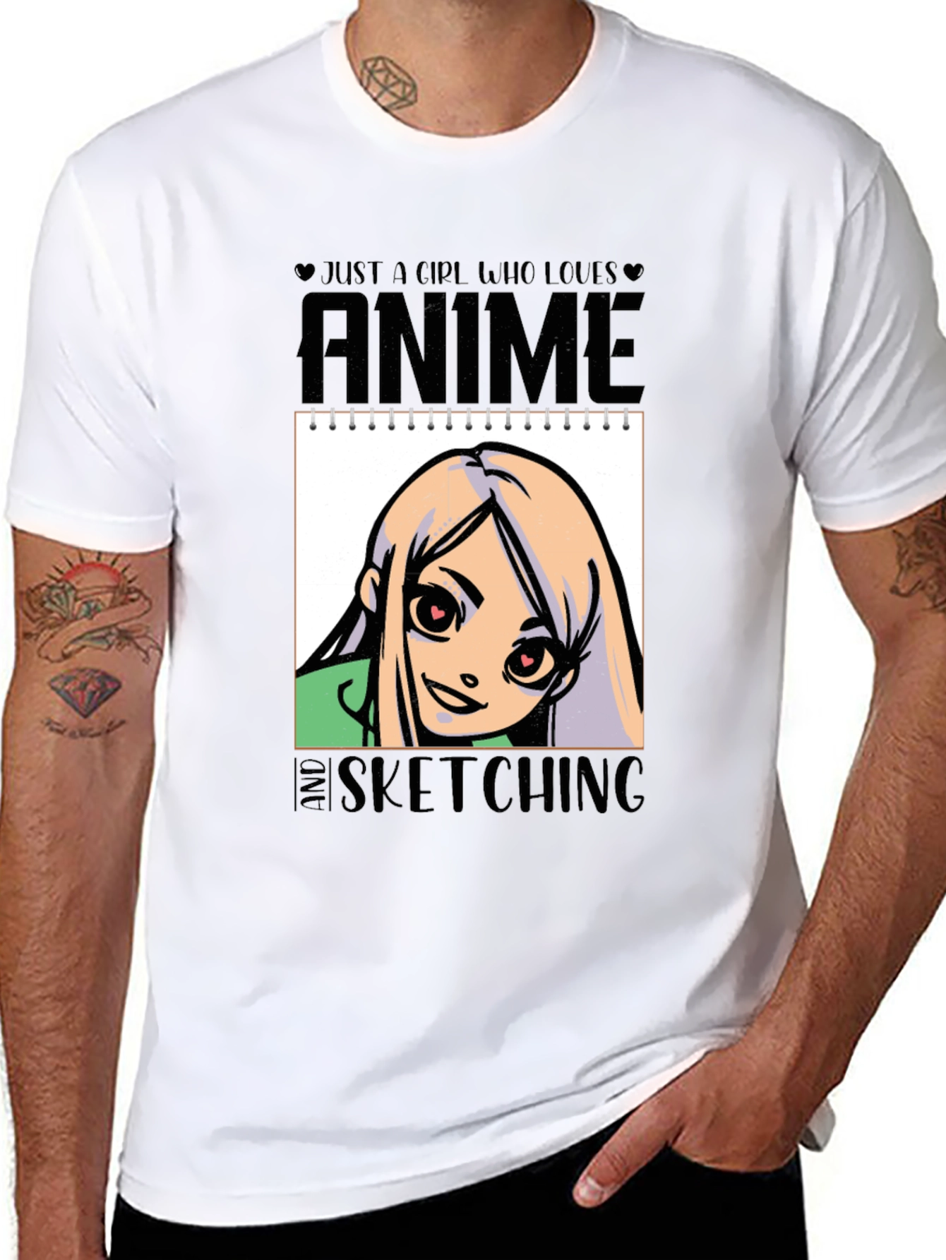 Anime and Sketching Girls T-Shirt