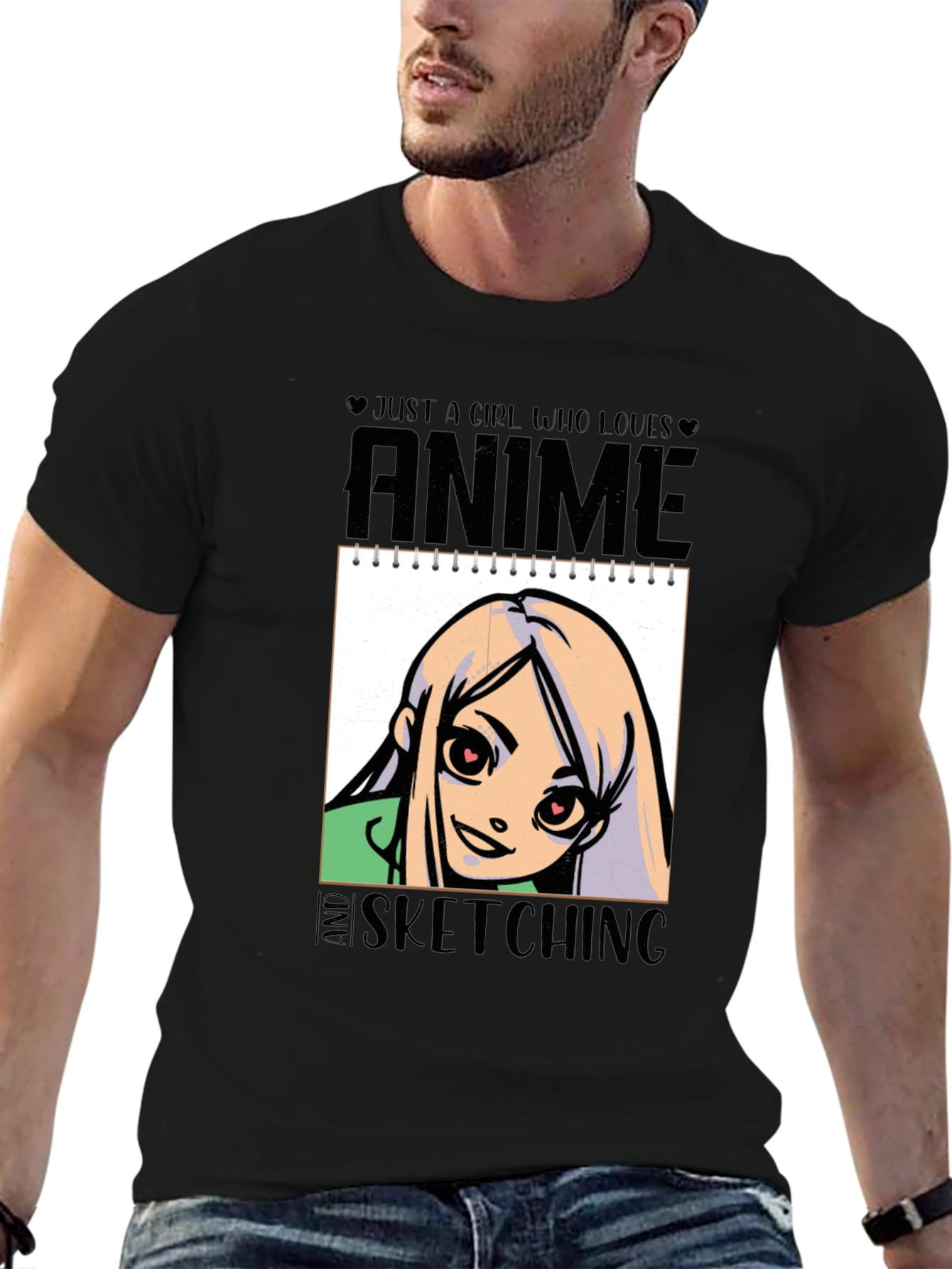 Anime and Sketching Girls T-Shirt