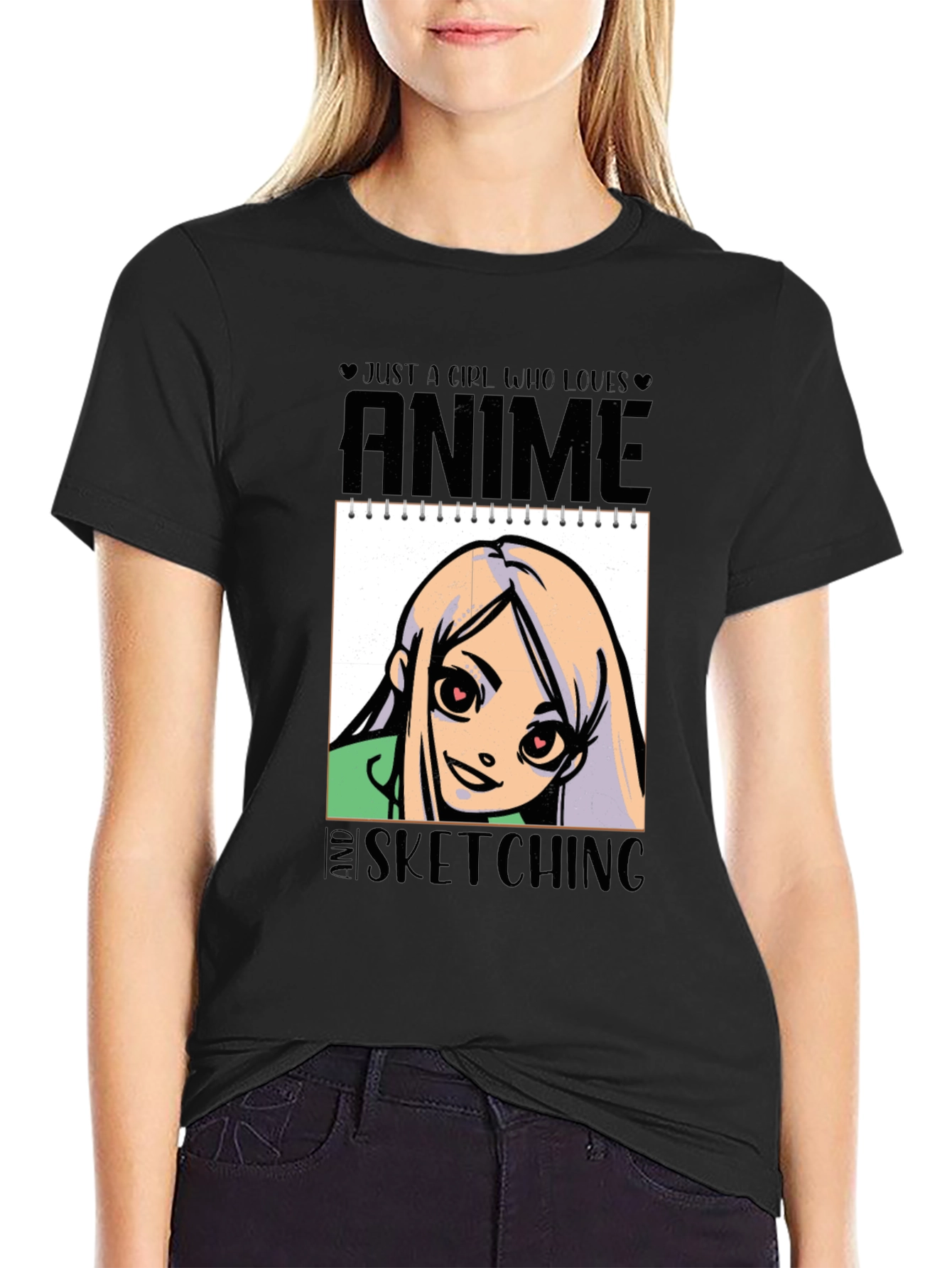 Anime and Sketching Girls T-Shirt