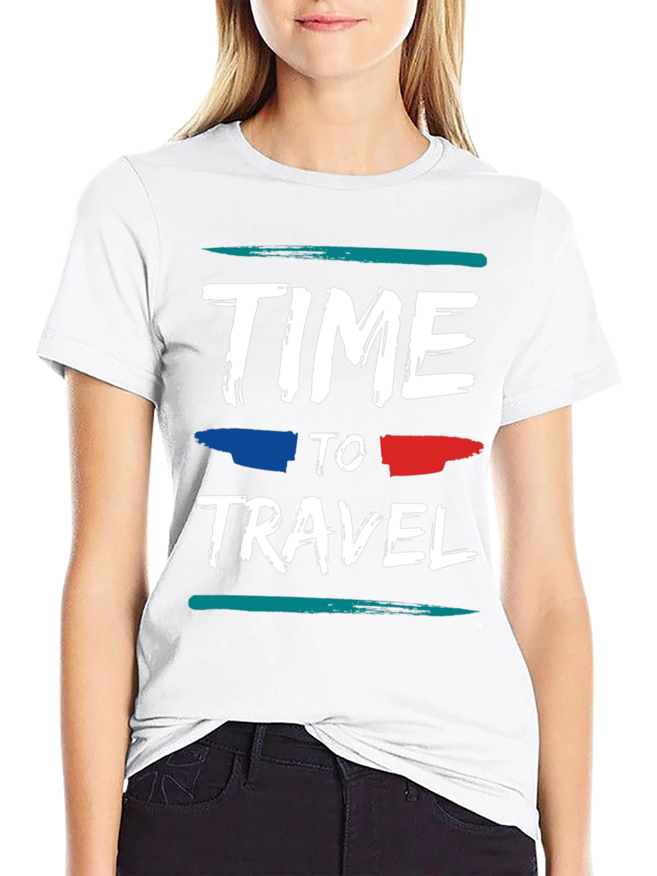 Time to Travel Graphic Tee - Stylish Black T-Shirt