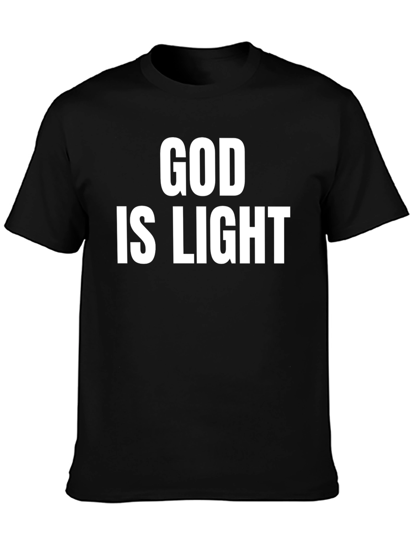 God Is Light Graphic T-Shirt - Trendy Religious Tee