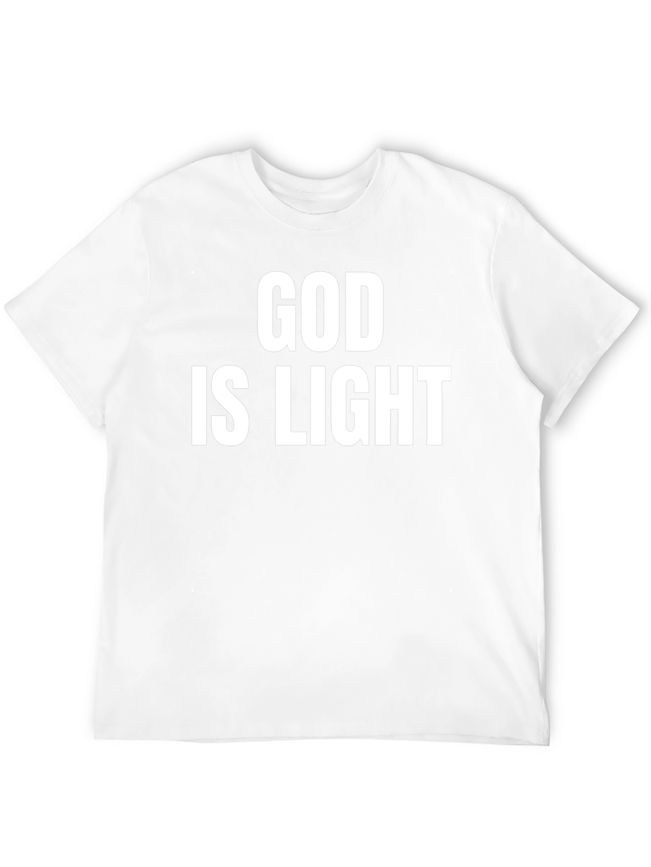 God Is Light Graphic T-Shirt - Trendy Religious Tee