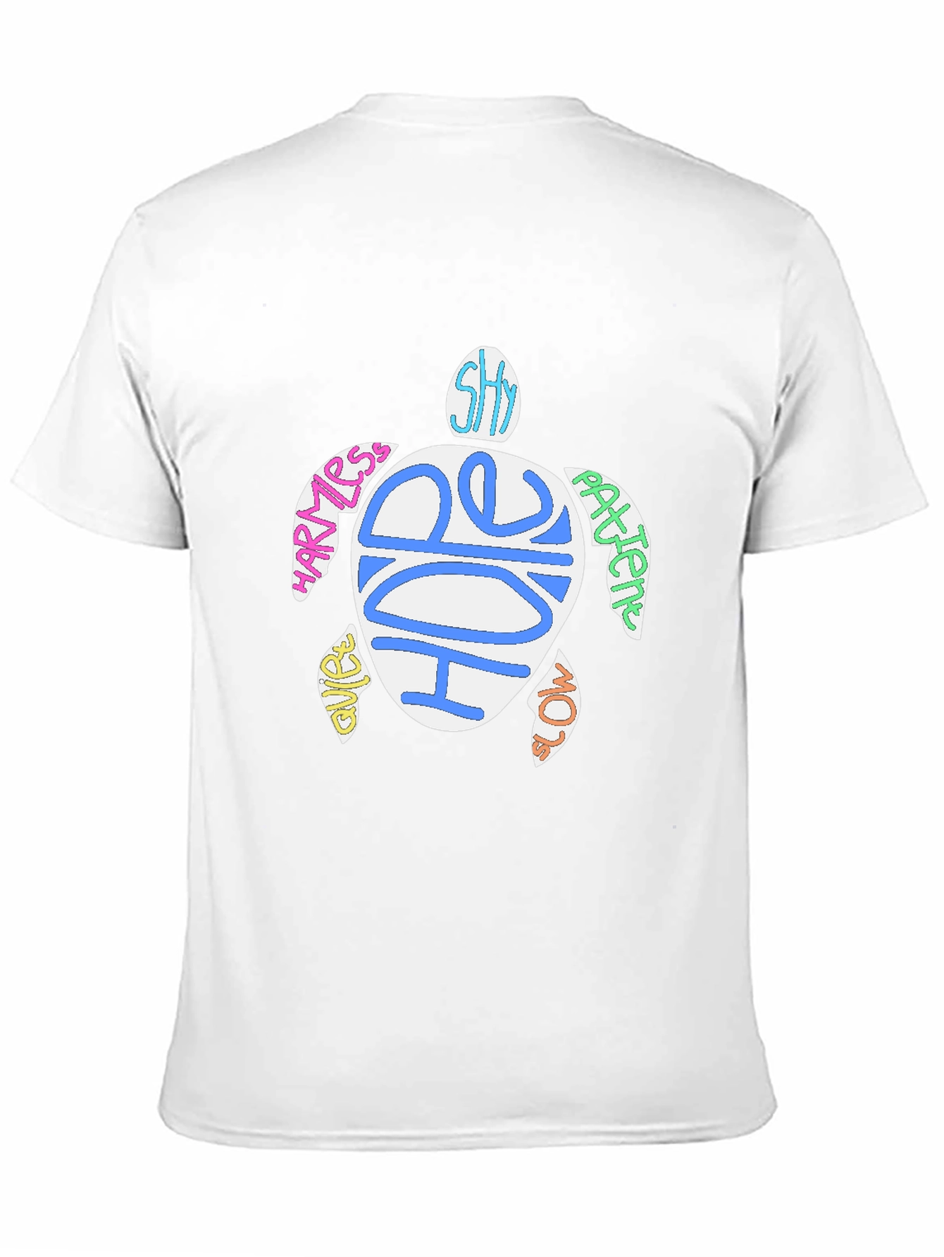Sea Turtle Word Art Graphic T-Shirt