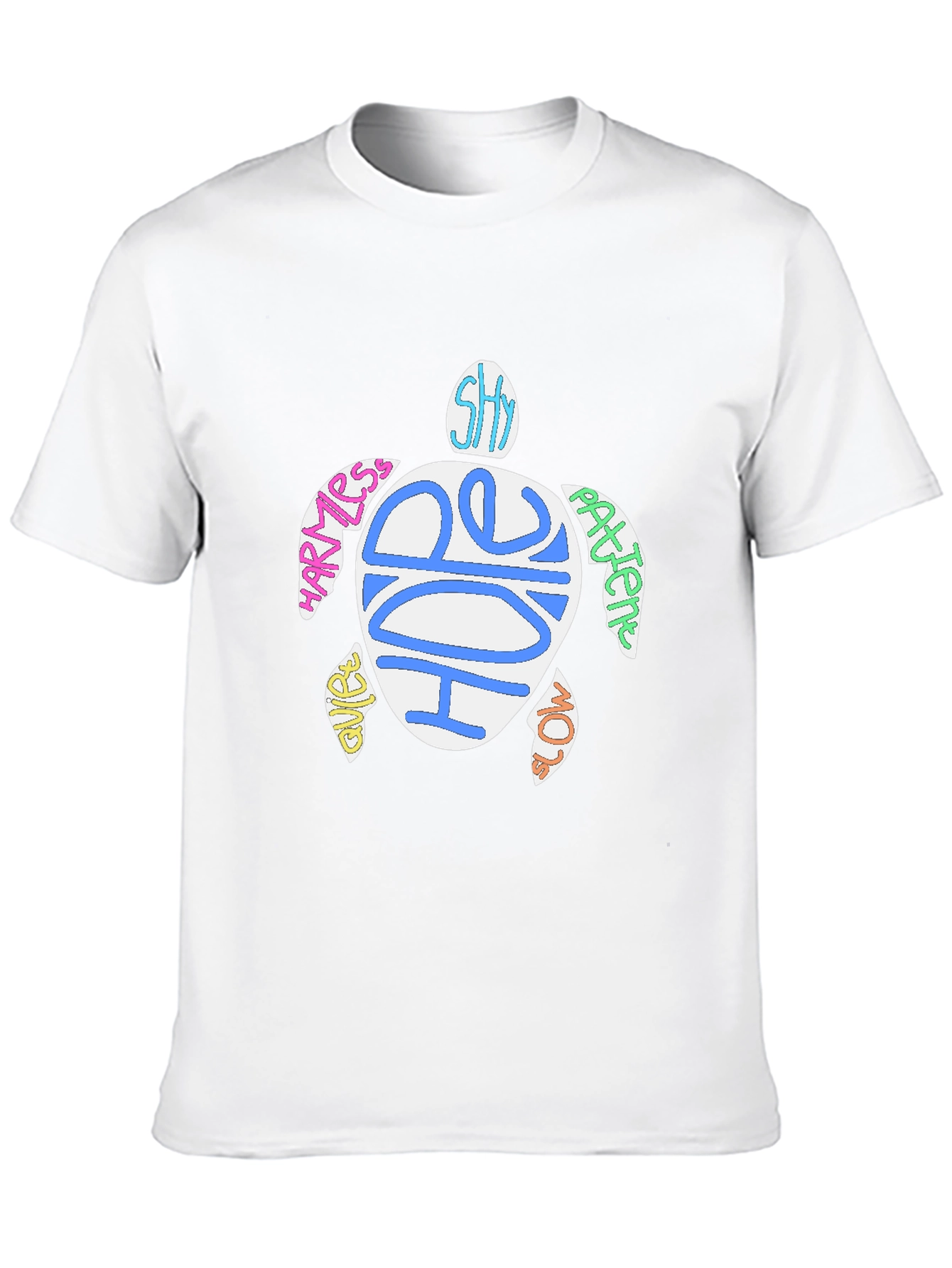 Sea Turtle Word Art Graphic T-Shirt